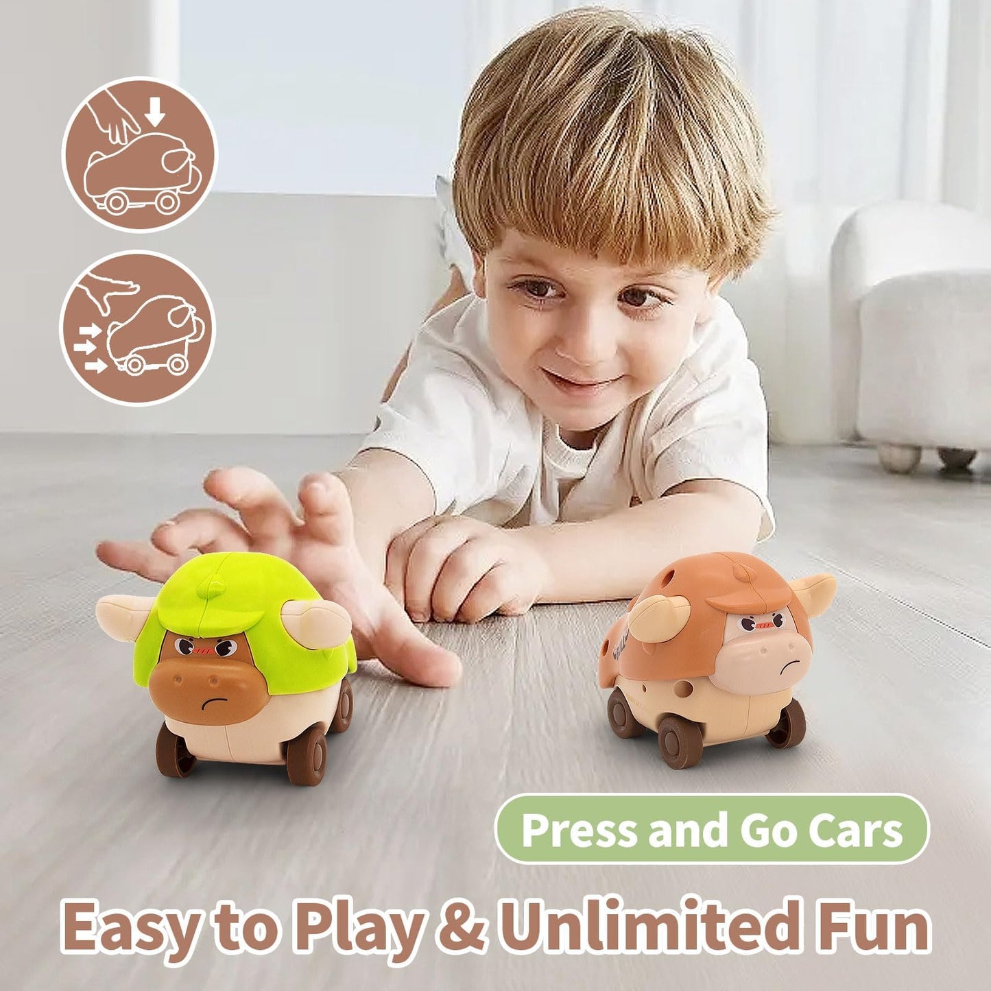 LUCKFUTURE Baby Toys 6–18 Months | 8-in-1 Montessori Toy Set for Sensory Learning