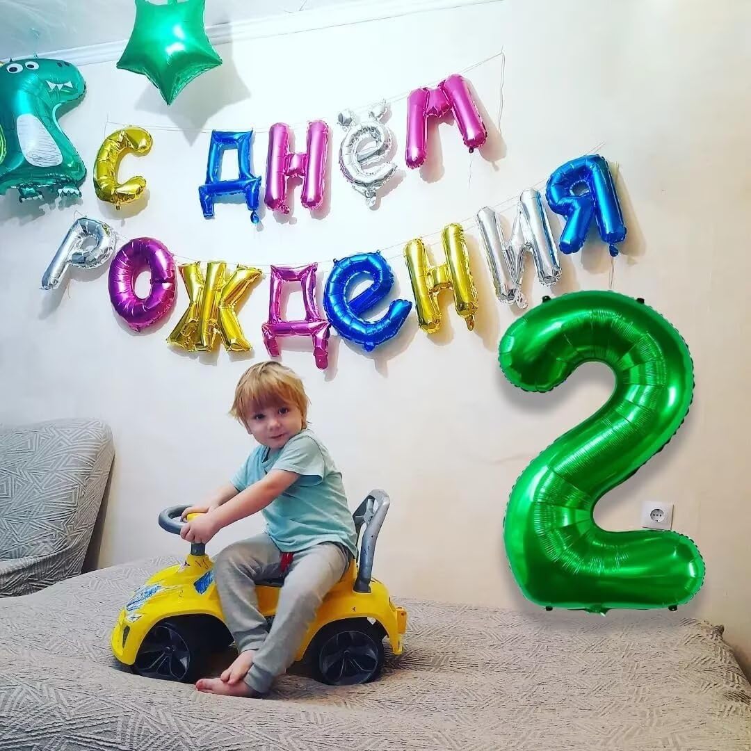 LVMOQIQIU 40-Inch Dark Green Foil Number Balloons – 19 & 91 for Parties