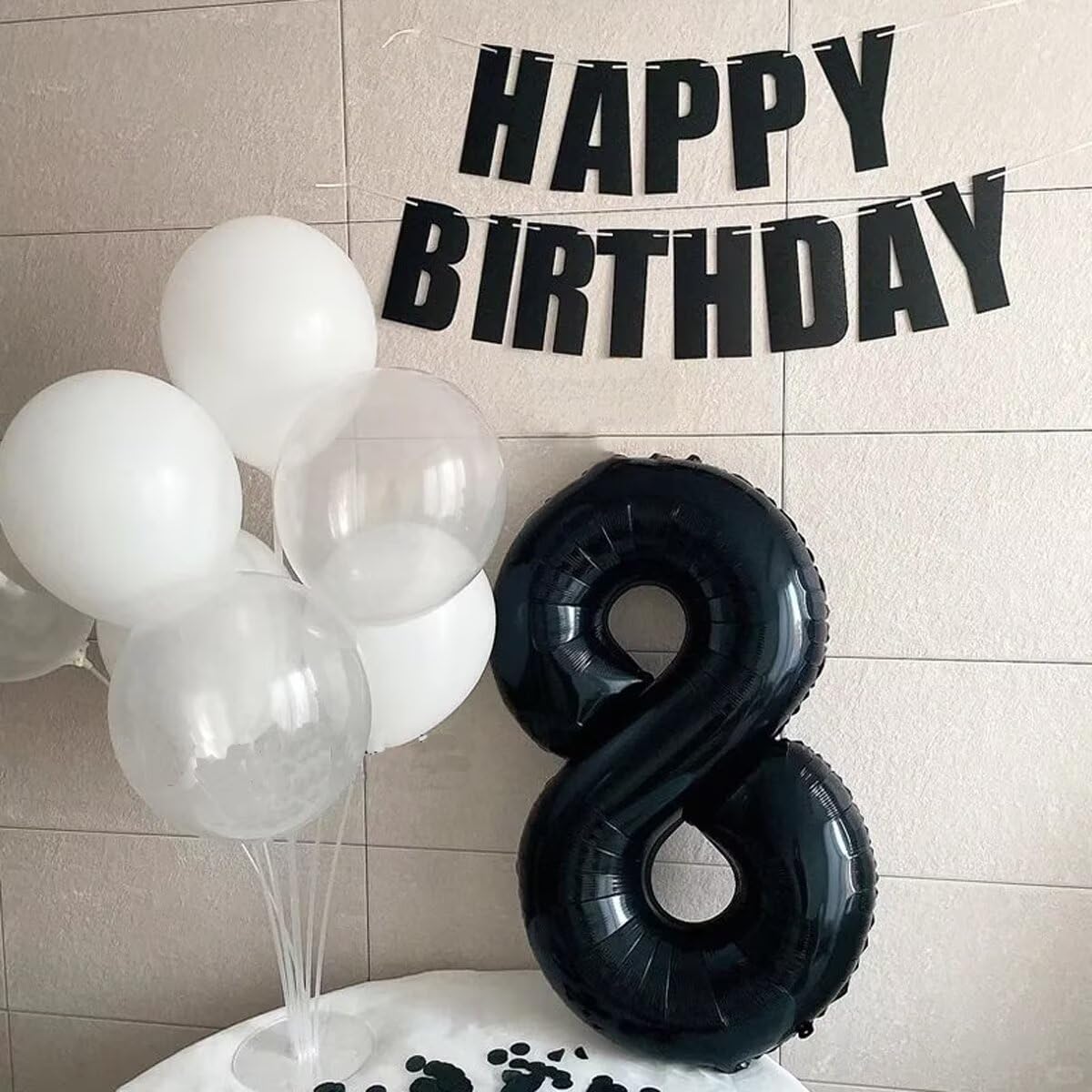 LVMOQIQIU Black 2 Number Balloon – 40-Inch Foil Numeral Balloon for Parties