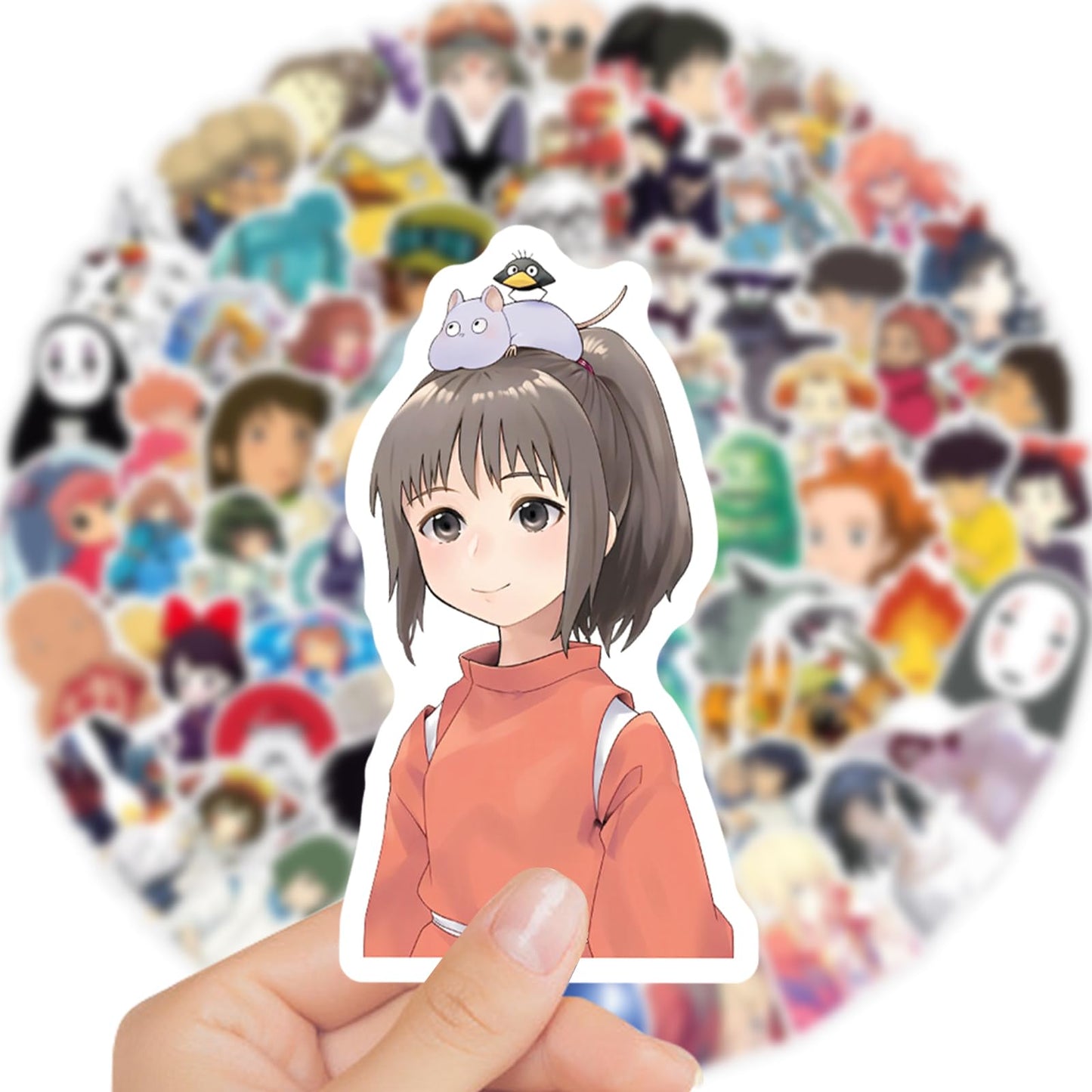 LXYRDHOQPW 100Pcs Hayao Miyazaki Stickers Pack – Waterproof Vinyl Decals for Water Bottles, Laptops & More