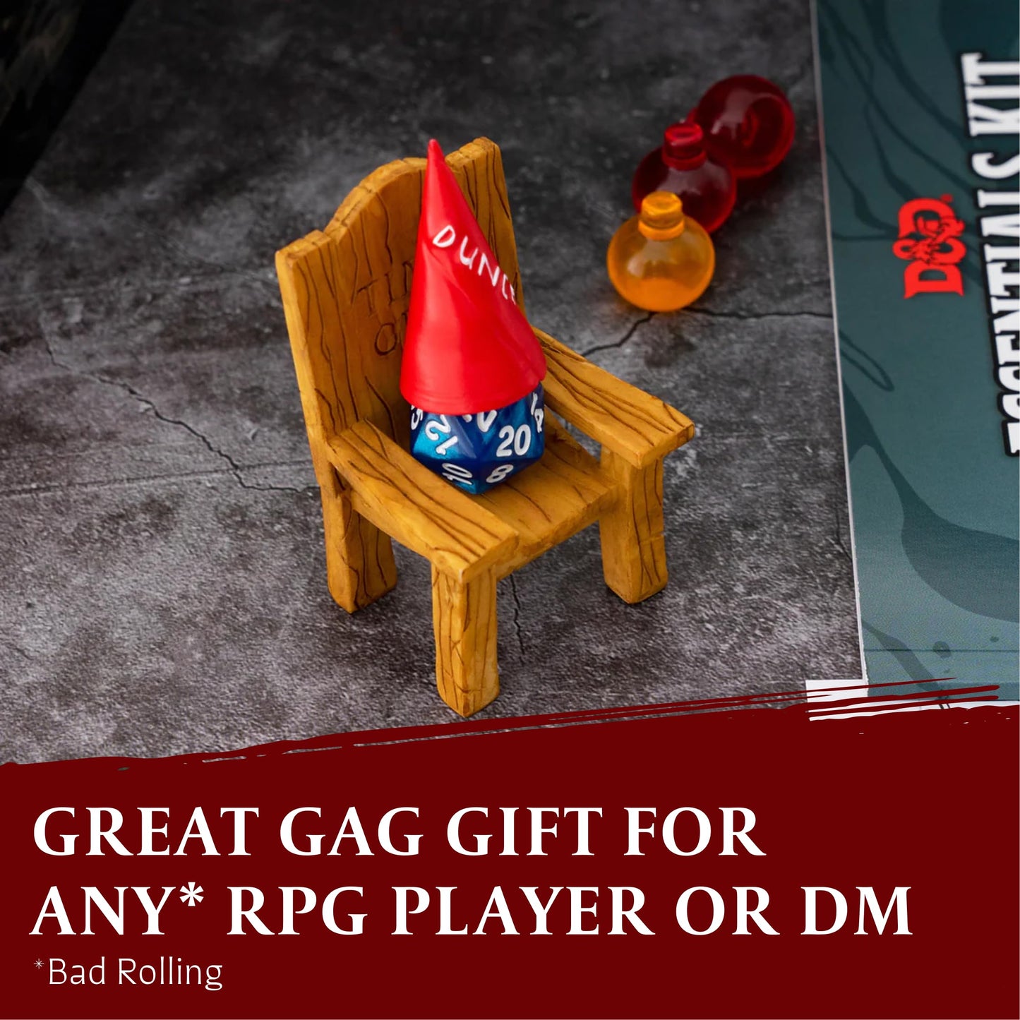 LYNX DND Dice Jail – Time Out Chair & Dunce Hat for RPG Dice