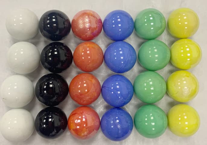 24-Pack Chinese Checkers 1-Inch Shooter Marbles | Made In USA Shop