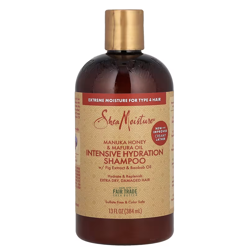 Shea Moisture Manuka Honey & Mafura Oil Intensive Hydration Shampoo 13 oz / 384 ml - For Dry, Frizzy & Damaged Hair