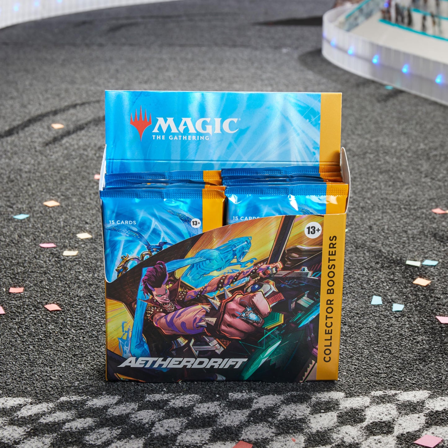 Magic: The Gathering Aetherdrift Collector Booster Box – 12 Boosters + 2-Card Box Topper