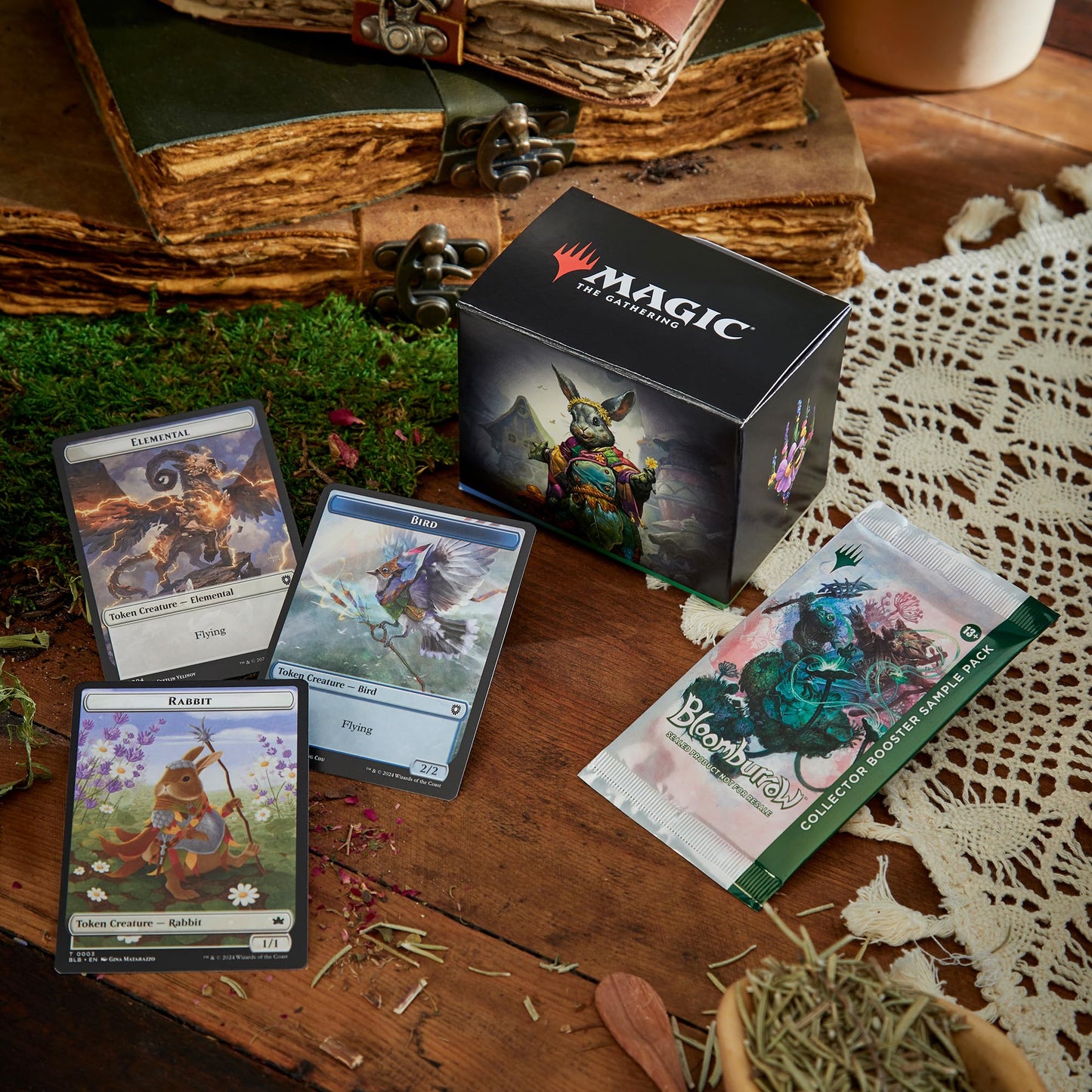 Magic: The Gathering Bloomburrow Peace Offering Commander Deck — 100-Card Ready-to-Play Set + Booster Sample