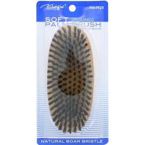 Magic Collection Soft Palm Brush - Round (No.7723) for Gentle Scalp Massage & Styling, All Hair Types