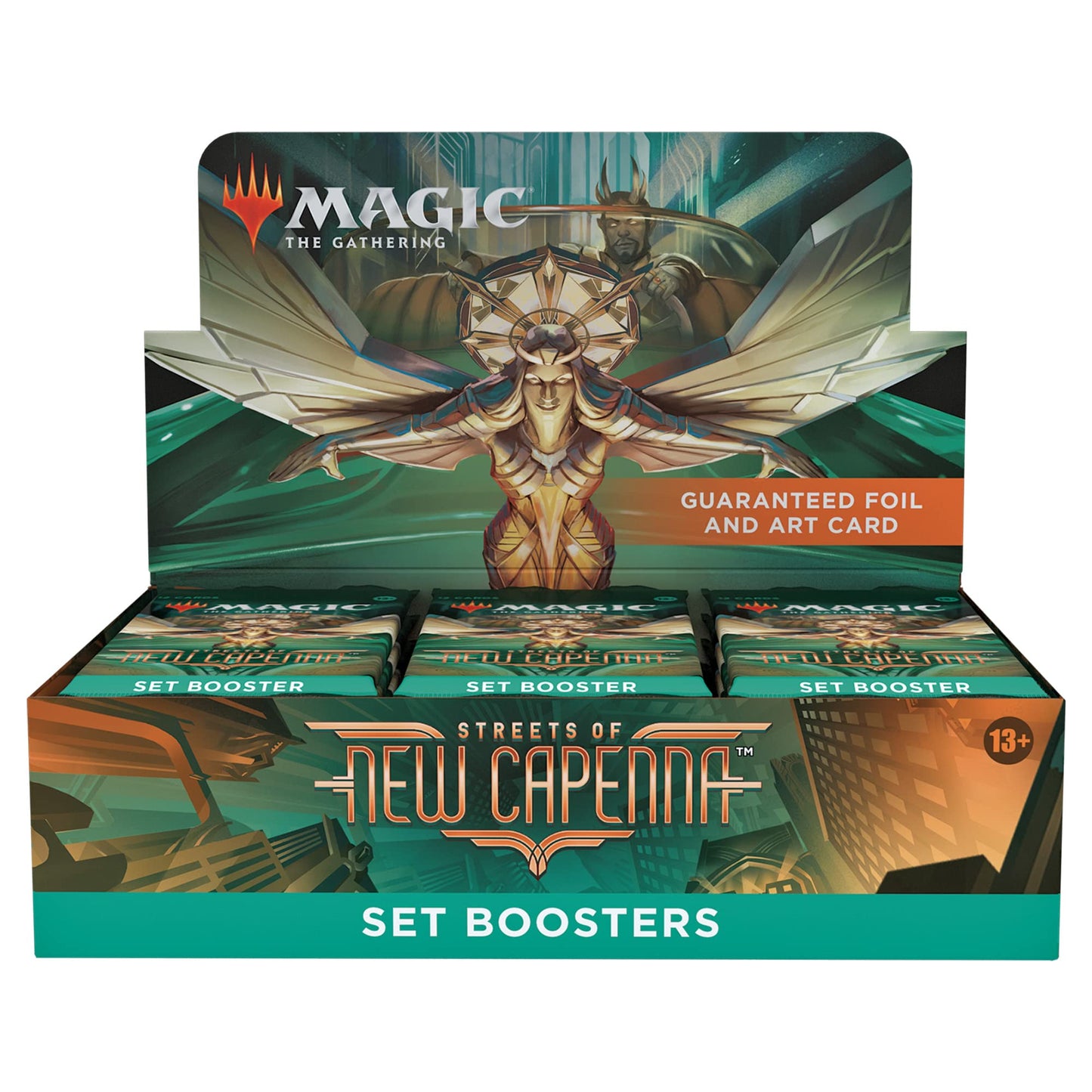 Magic: The Gathering Streets of New Capenna Set Booster Box – 30 Packs + 1 Gala Greeters Topper (361 Cards)