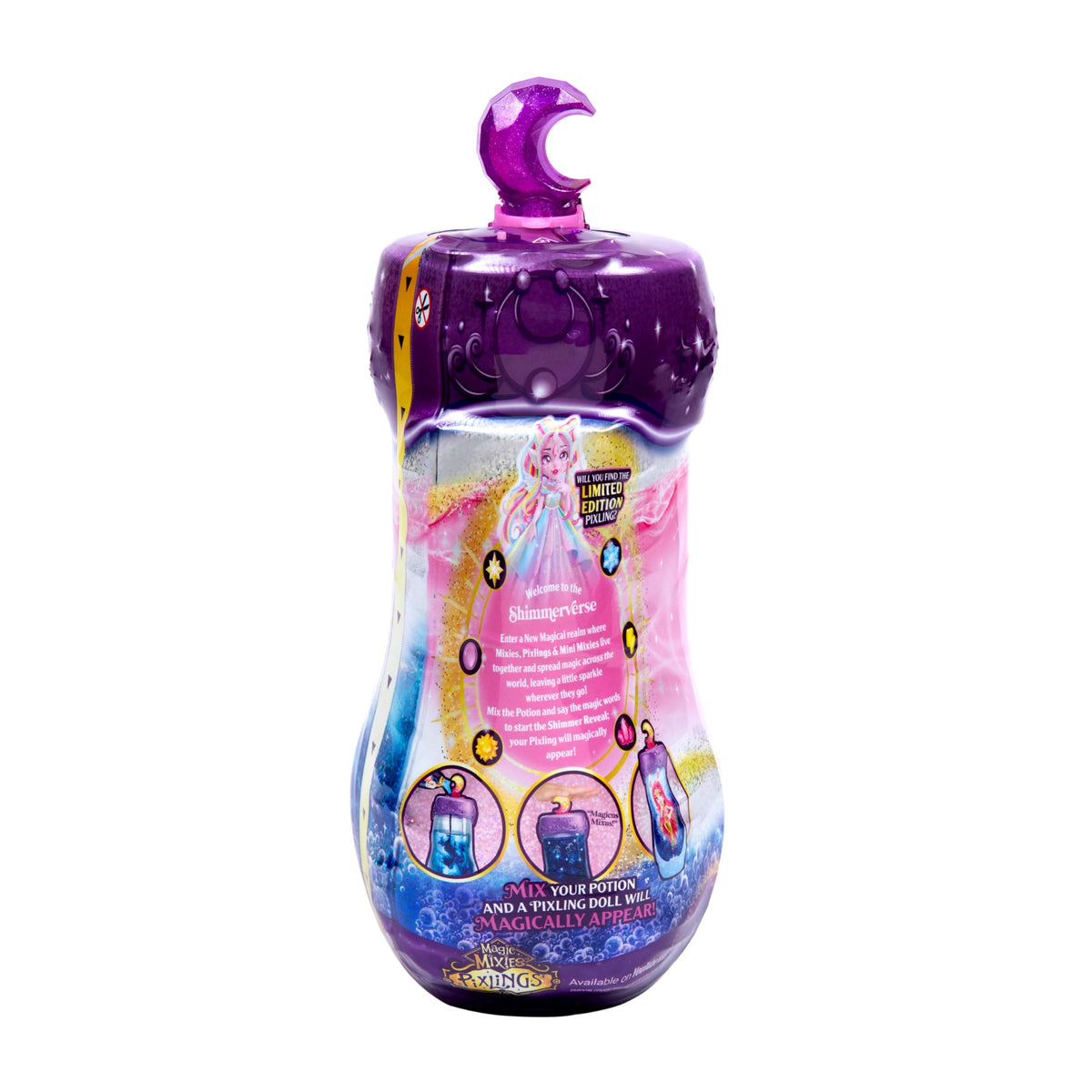 Magic Mixies Pixlings Shimmerverse: Create & Reveal Catlyn the Cat Doll – 6.5 Inches