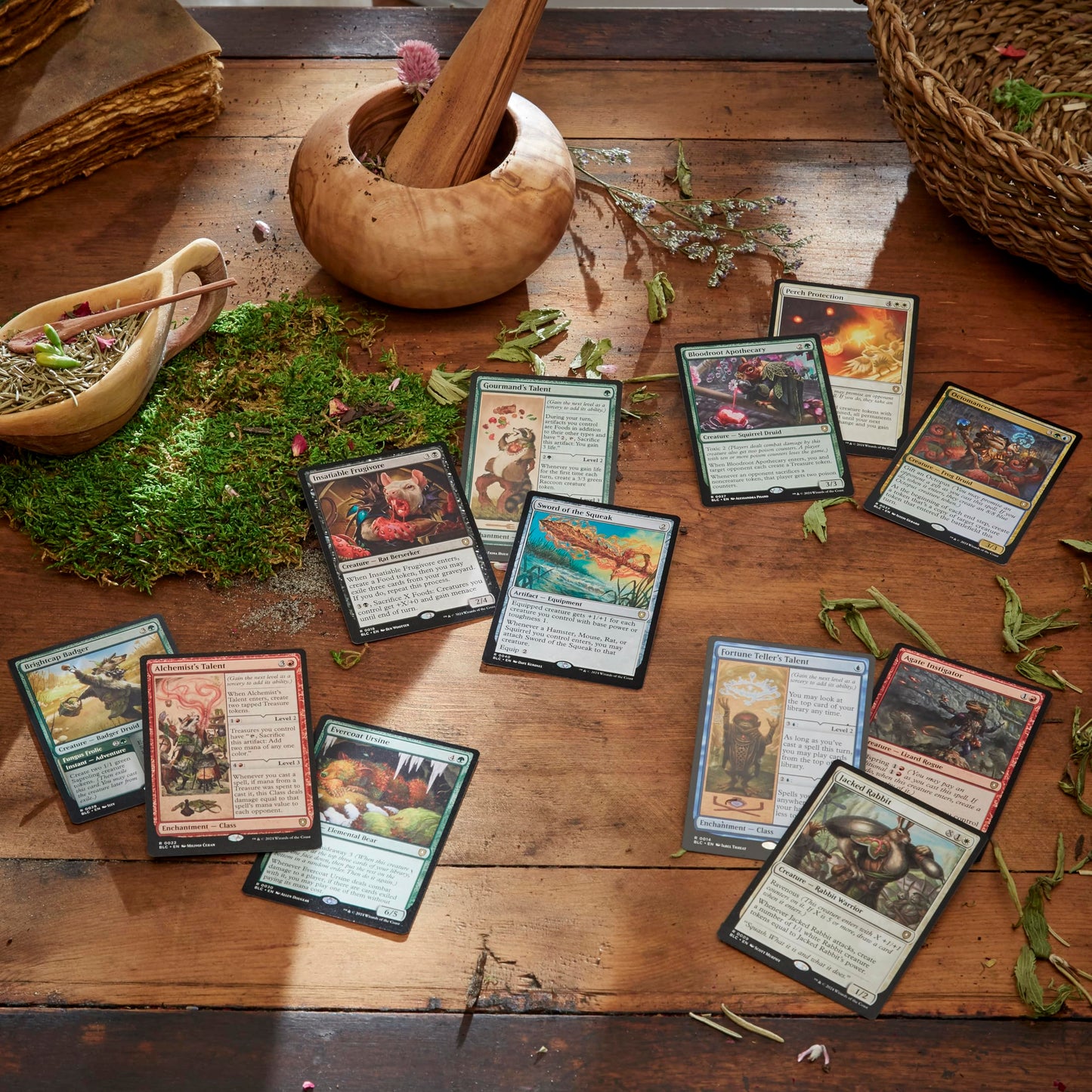Magic: The Gathering Bloomburrow Commander Deck Bundle — Includes Animated Army, Family Matters, Peace Offering, Squirreled Away