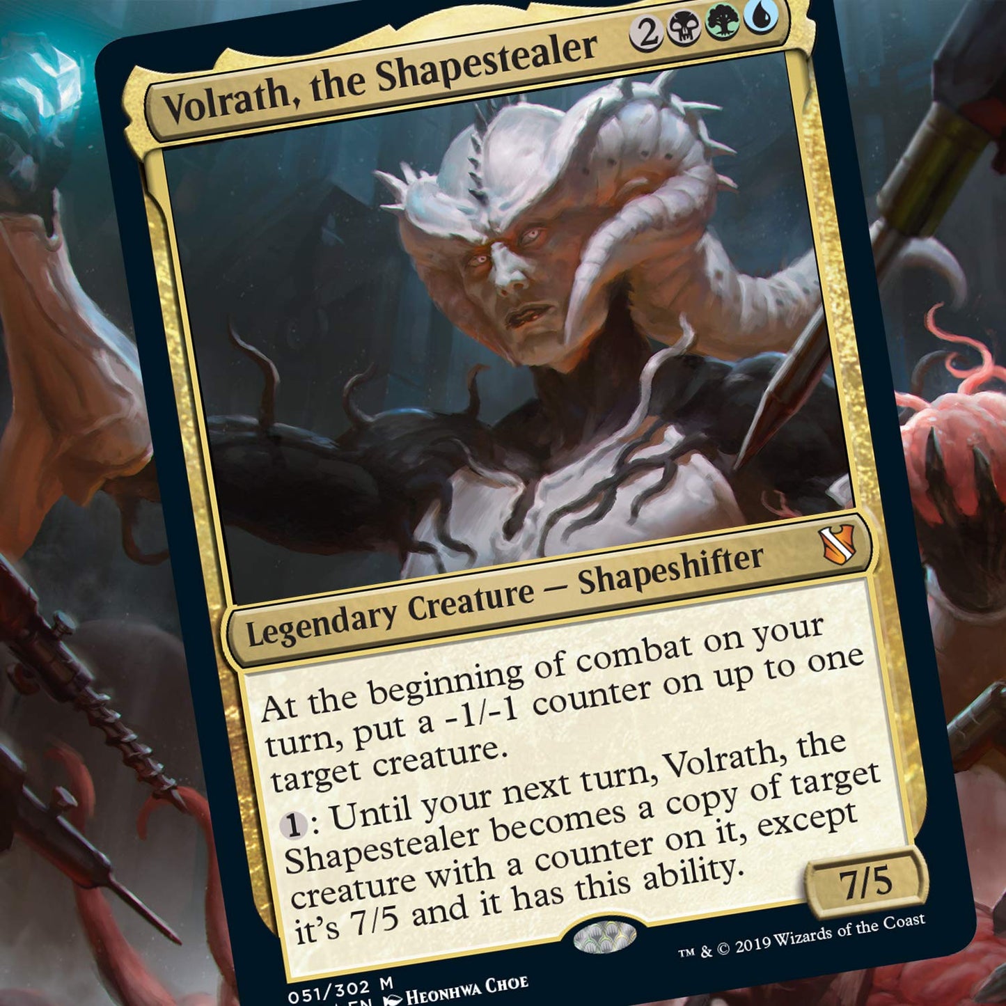 Magic: The Gathering Commander 2019 Faceless Menace Deck | 100-Card Ready-to-Play | 3 Foil Commanders