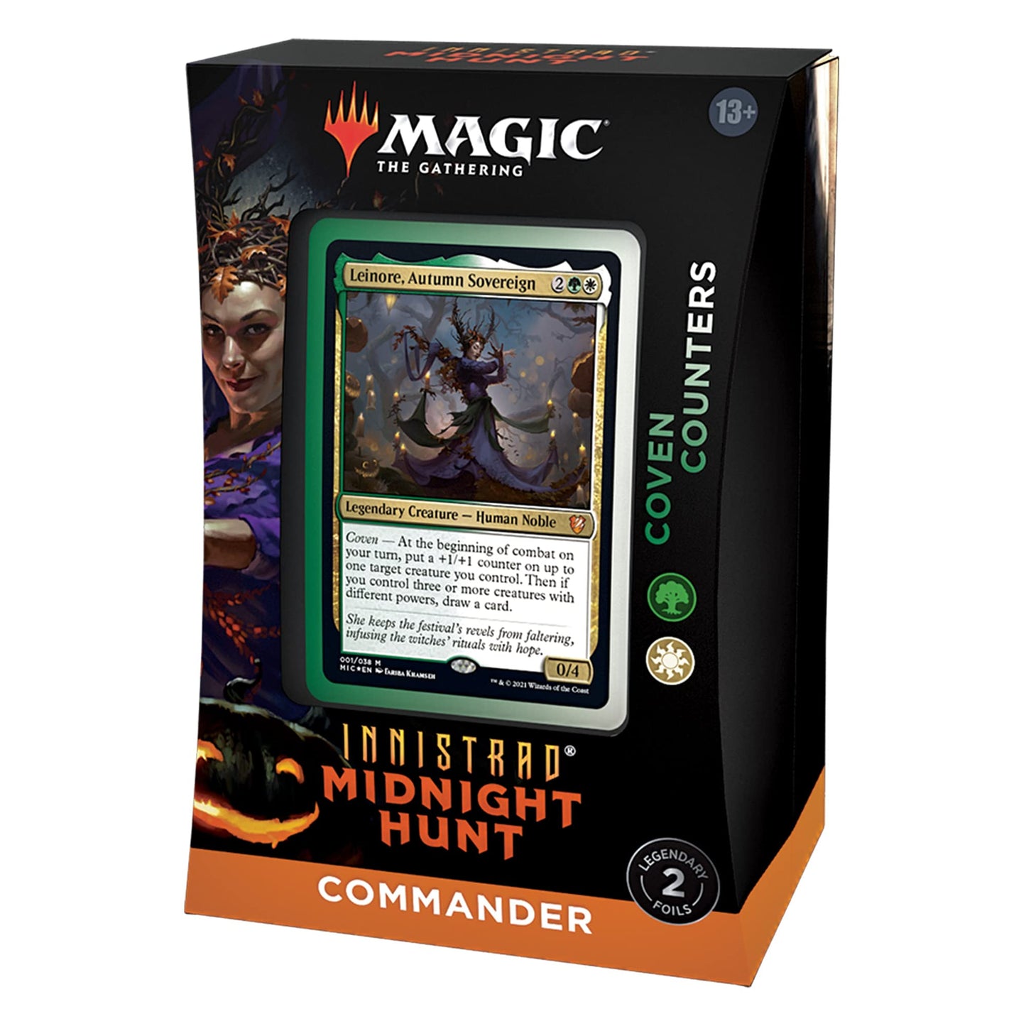 Magic: The Gathering Innistrad: Midnight Hunt Coven Counters Commander Deck – Green-White