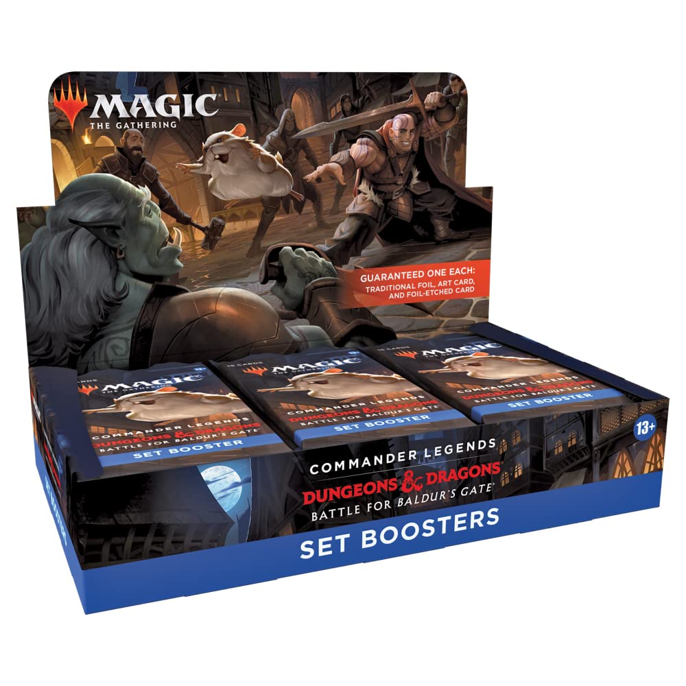 Magic: The Gathering Commander Legends: Battle for Baldur’s Gate Set Booster Box – 18 Packs (270 Cards)