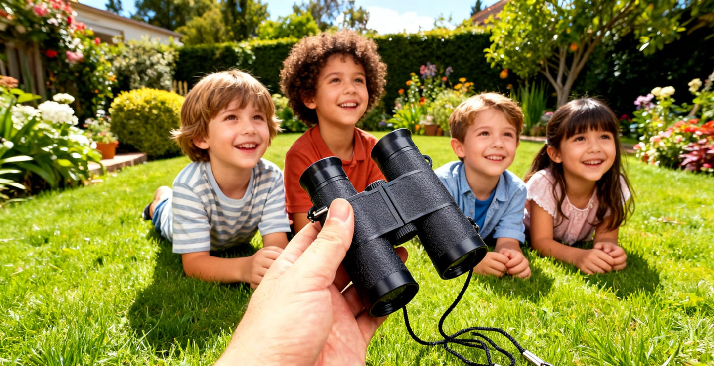 MAGIKON Toy Binoculars with Neck Strap – Kids Outdoor Exploration