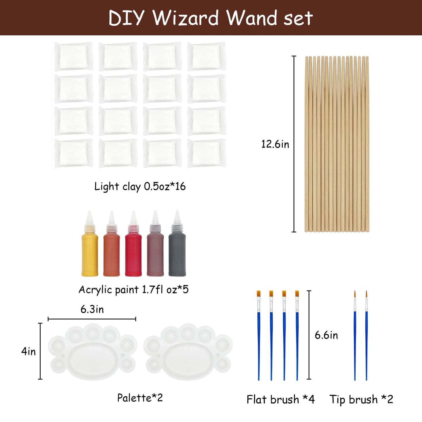 Maikoi Magic Wizard Wand Making Kit – DIY Craft Set for Kids & Adults (16 Wands)