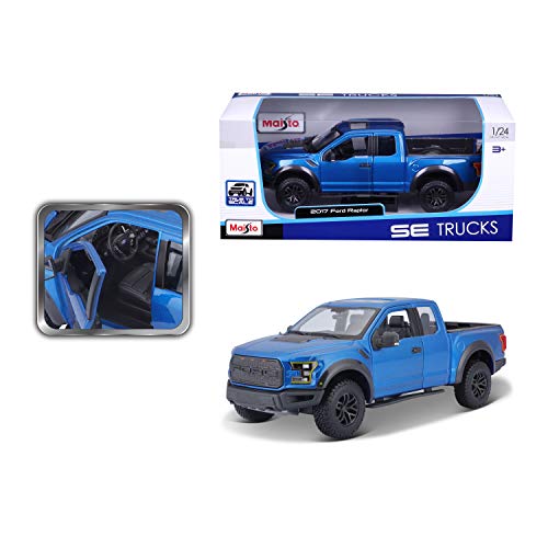 Maisto 1:24 SE Trucks Ford F-150 Raptor Blue – Die-Cast Model Car
