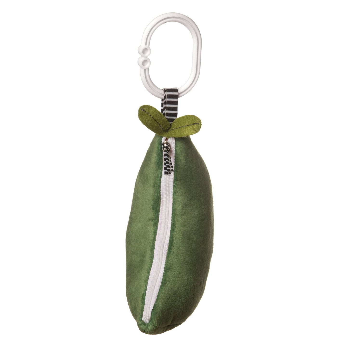 Manhattan Toy Farmer's Market Peas in a Pod: Rattle, Squeaker & Travel Baby Toy