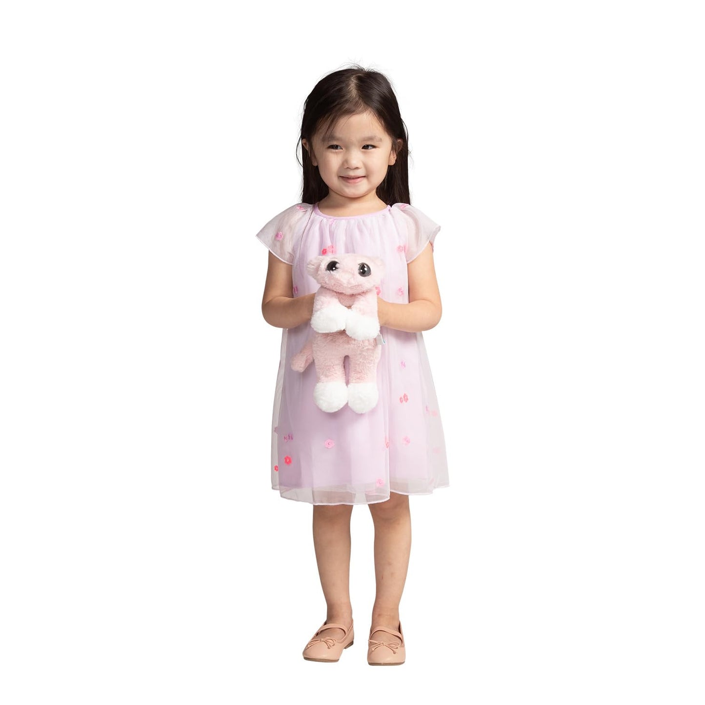 Manhattan Toy Lanky Cats Mochi Pink Cat Stuffed Animal – Large Poseable Plush