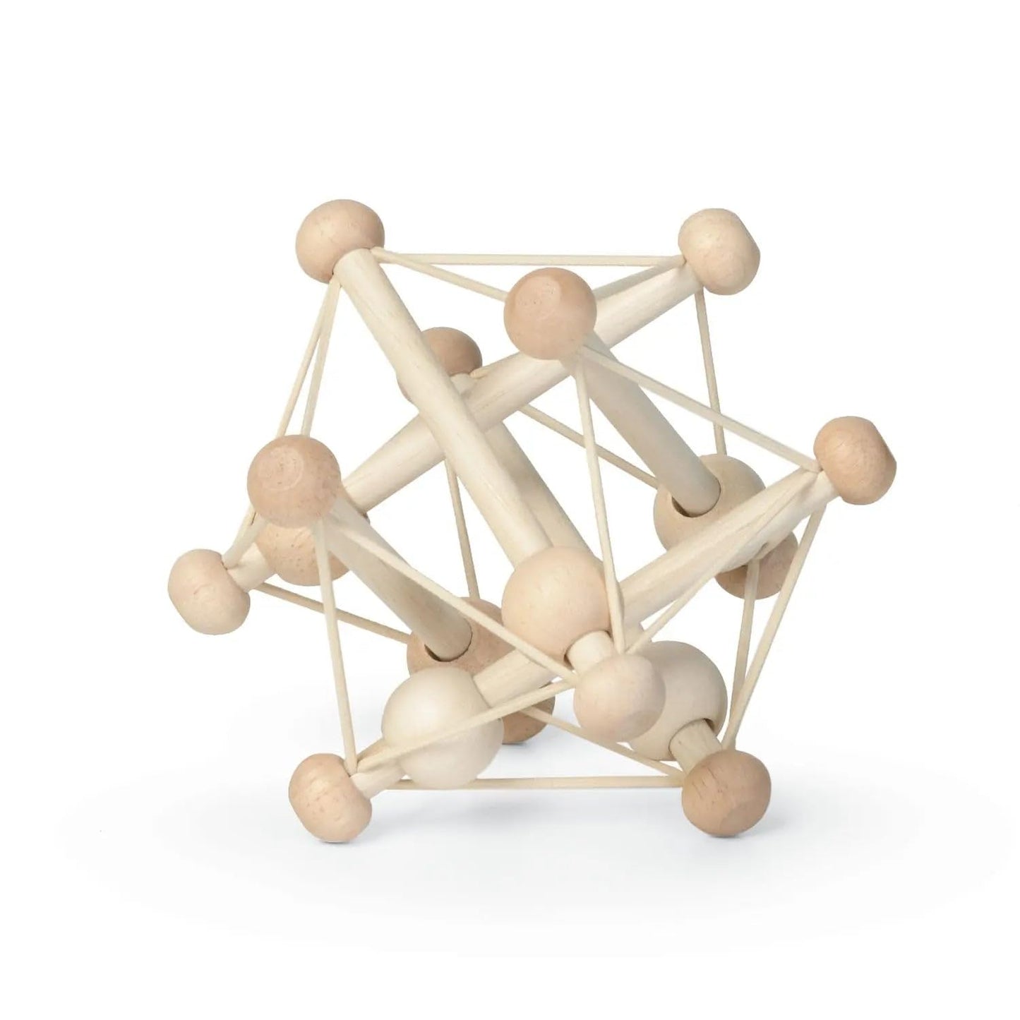 Manhattan Toy Skwish Natural Rattle & Teether – Grasping Activity Toy