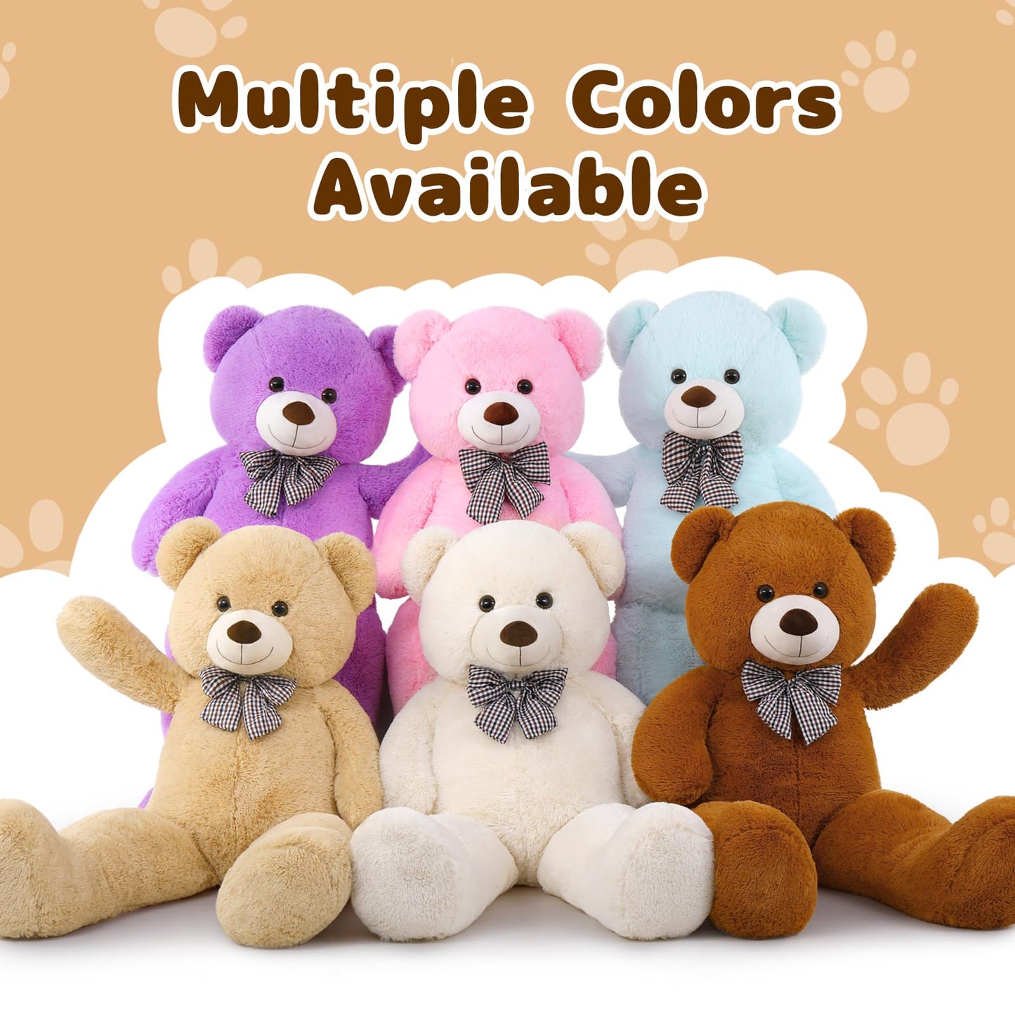 MaoGoLan Giant 55-Inch Teddy Bear – Extra Large Plush Gift & Cuddle Buddy