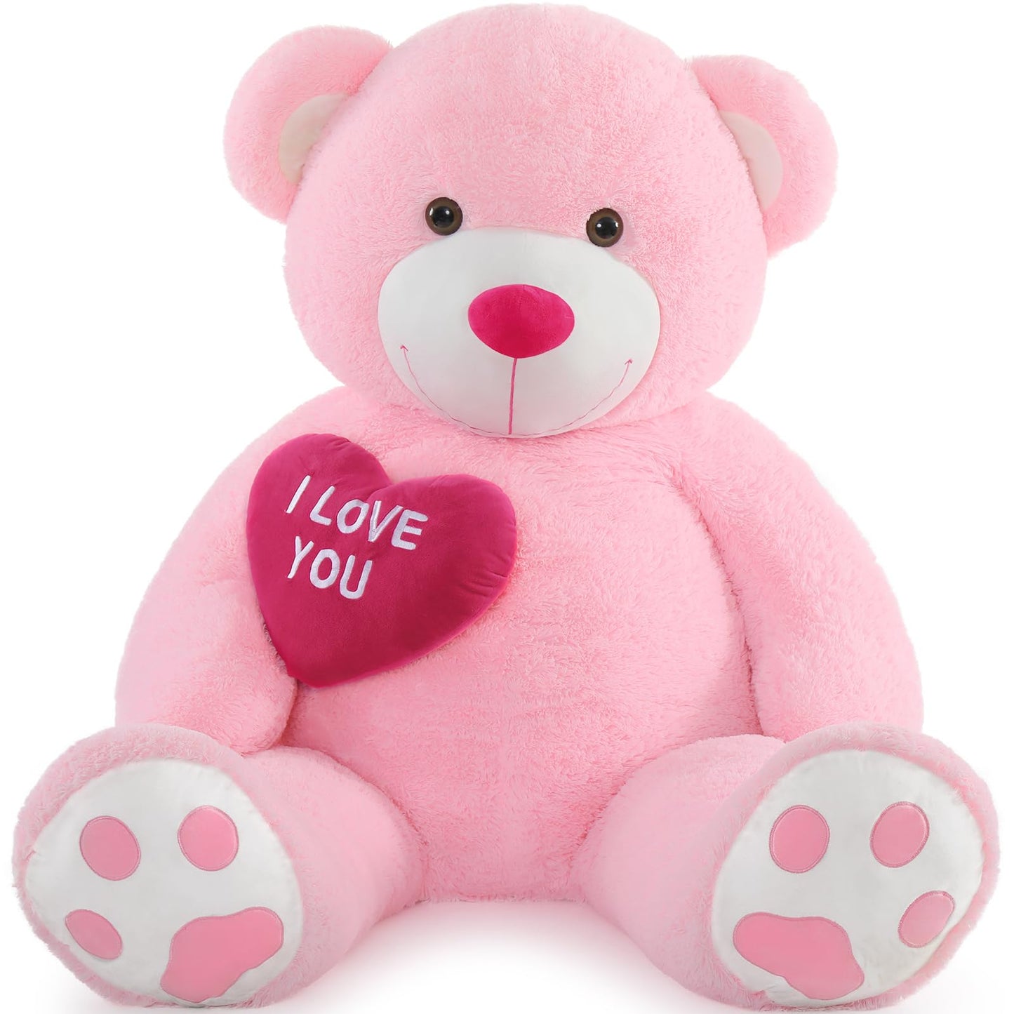 MaoGoLan 6 Ft Giant Teddy Bear – I Love You Red Heart Plush Gift for Valentine’s Day, Anniversary, Birthday