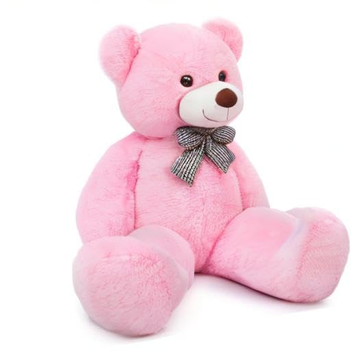 MaoGoLan Giant Teddy Bear - 4 ft Pink Plush, Adorable Big Teddy Bear for Gifts & Decor