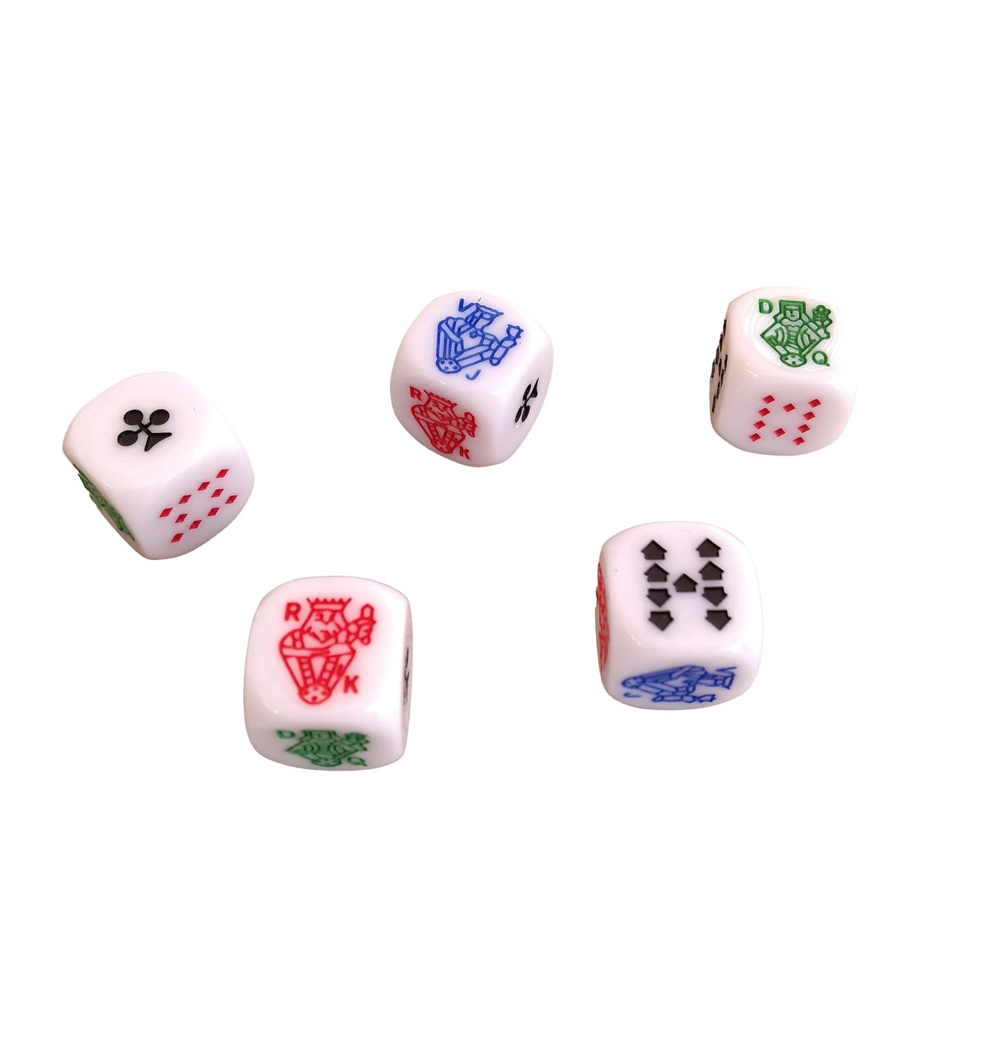 Marquez Cup Poker Dice Game Set with Leather-Lined Cup – Black