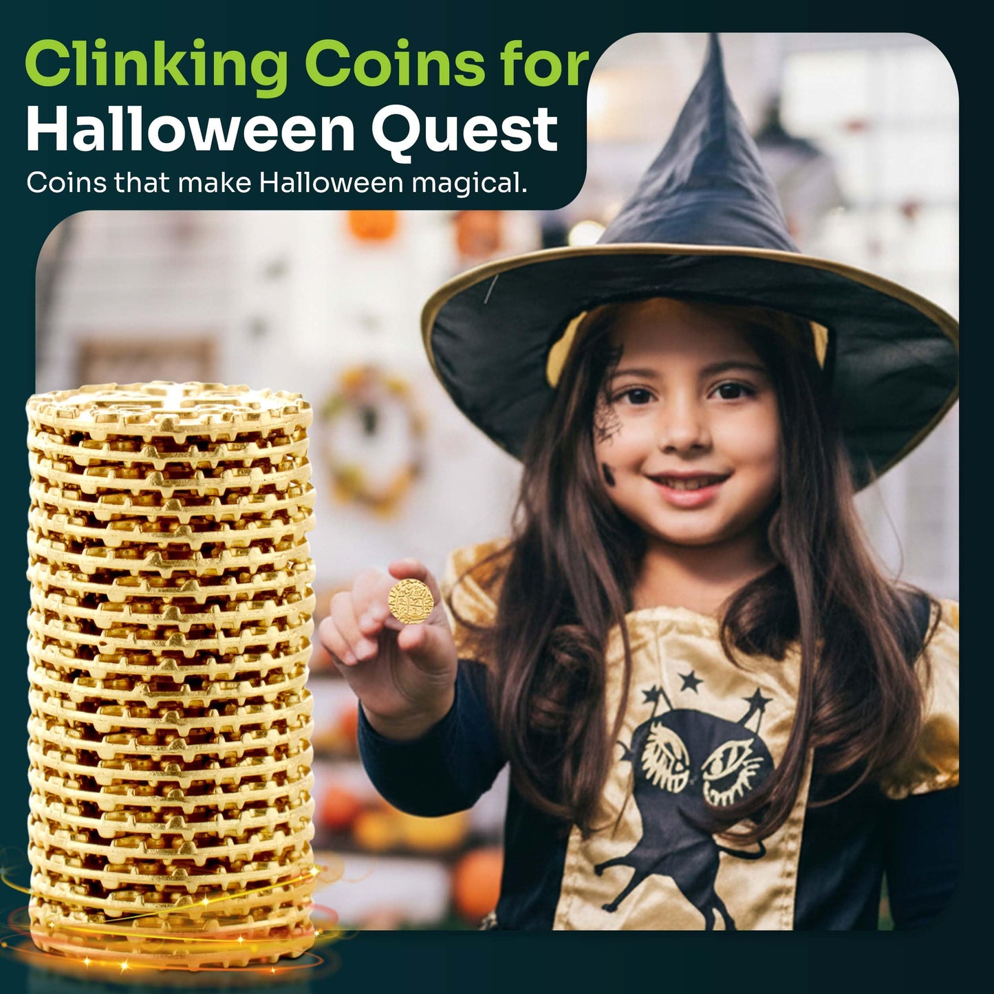 Mart Cobra Pirate Coins: 100 Gold Metal Doubloons for Kids | RPG Loot, St Patrick's Day Fun & Pirate Props