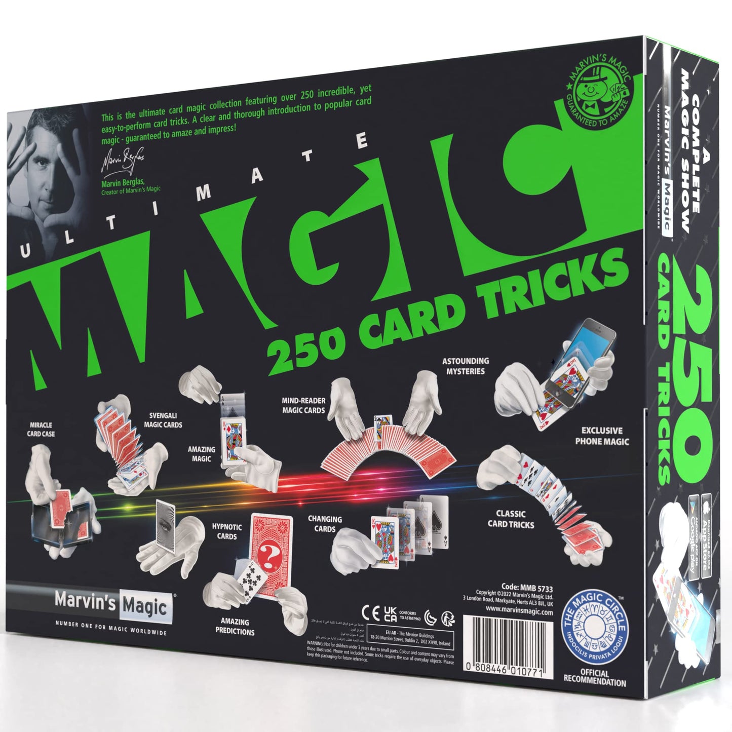 Marvin's Magic Ultimate 250 Card Tricks Set – 250 Tricks + Illustrated Guide