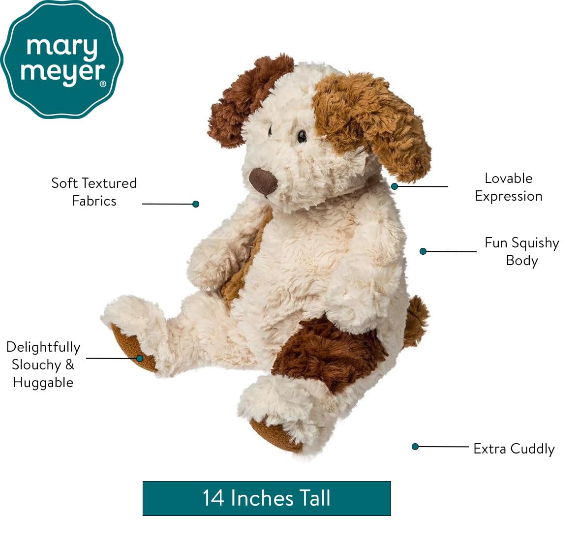 Mary Meyer Snuggables 14-Inch Dog Plush – Cozy Cuddle Toy for Kids
