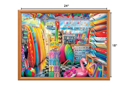 MasterPieces 750 Piece Jigsaw Puzzle for Adults and Family – Beach Side Gear, 18x24