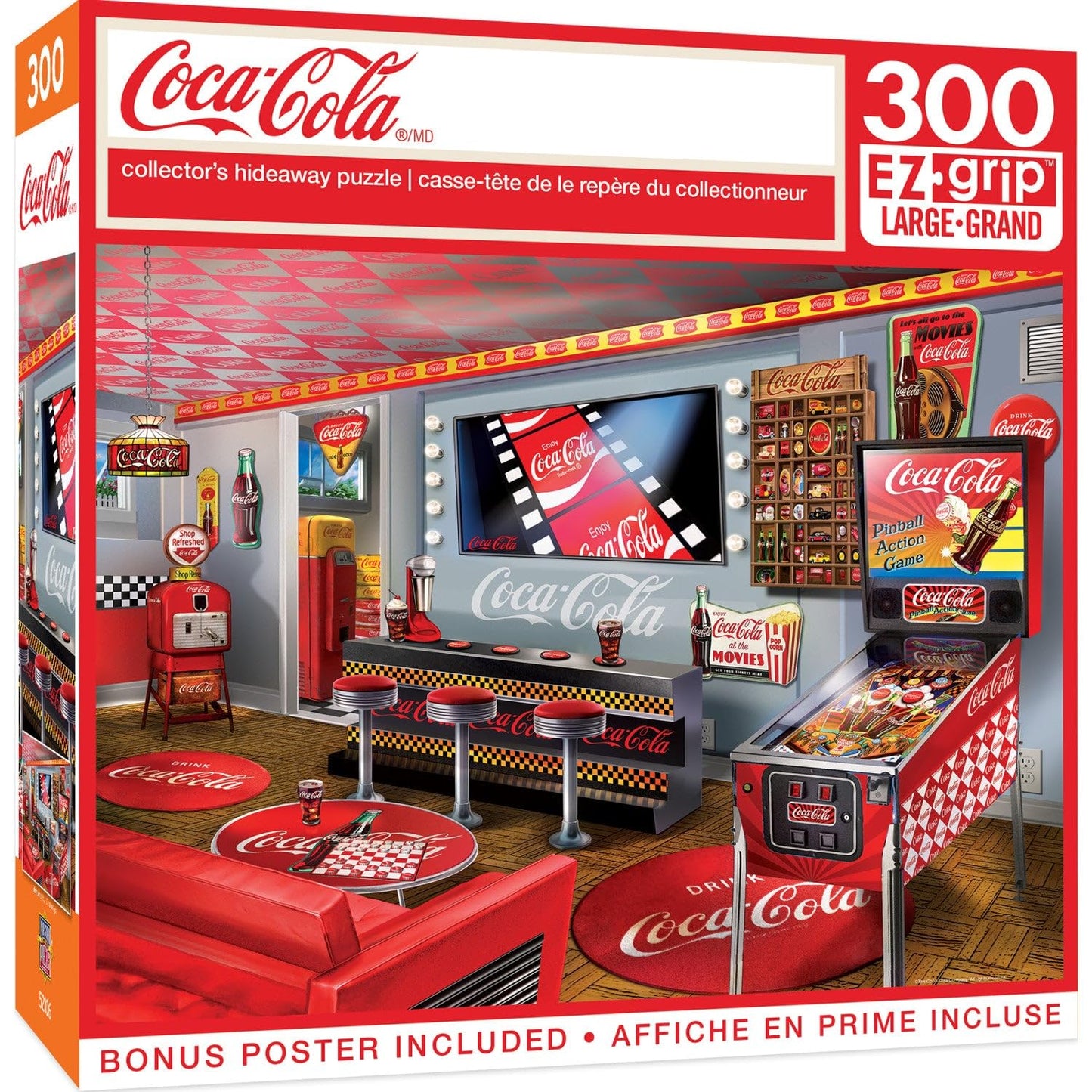 MasterPieces Coca-Cola Collector's Hideaway 300pc Ezgrip Puzzle