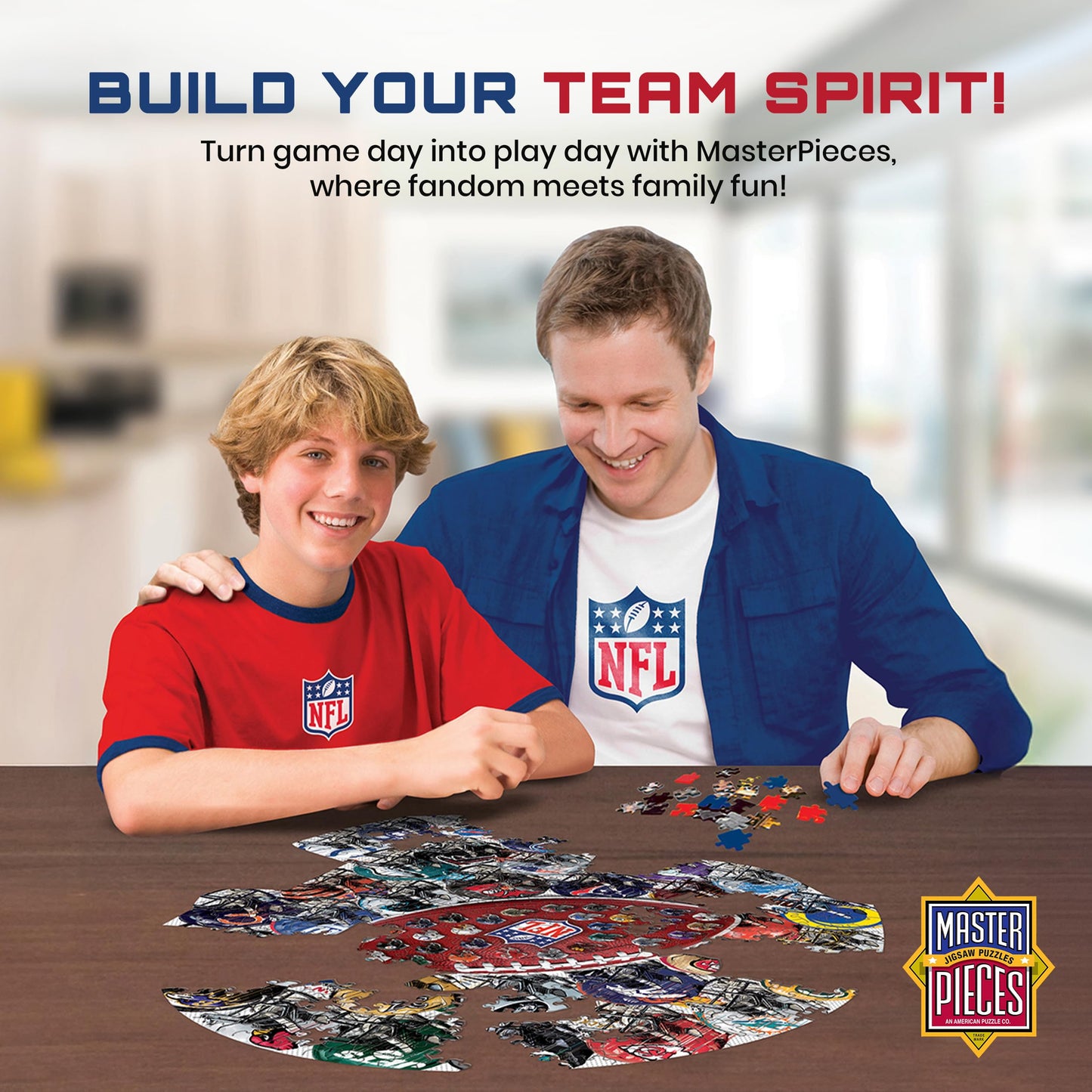 MasterPieces 500-Piece NFL Drip Art Helmet Puzzle – 25x22 Inches