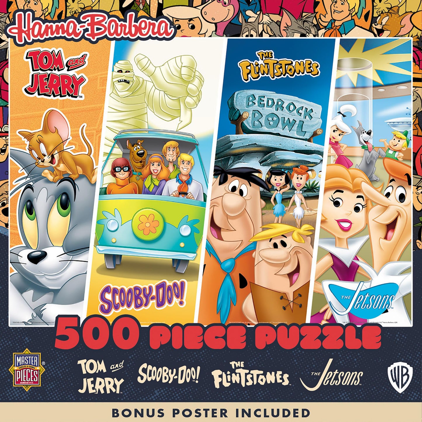 MasterPieces 500-Piece Scooby-Doo Jigsaw Puzzle – Hanna-Barbera Classics, 15x21