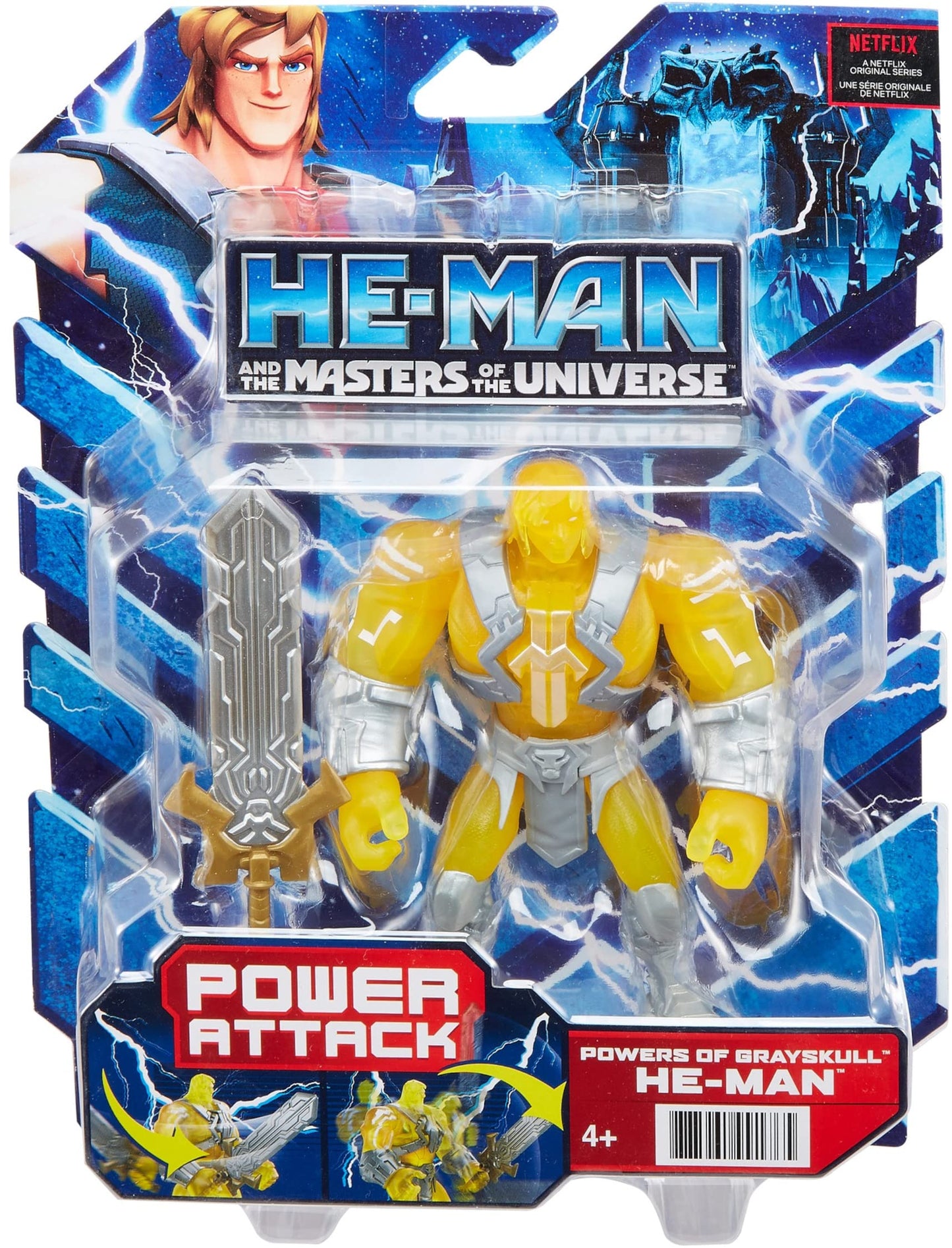 Masters of the Universe He-Man Powers of Grayskull Action Figures with Accessories | MOTU Battle-Ready 5.5-Inch Heroes