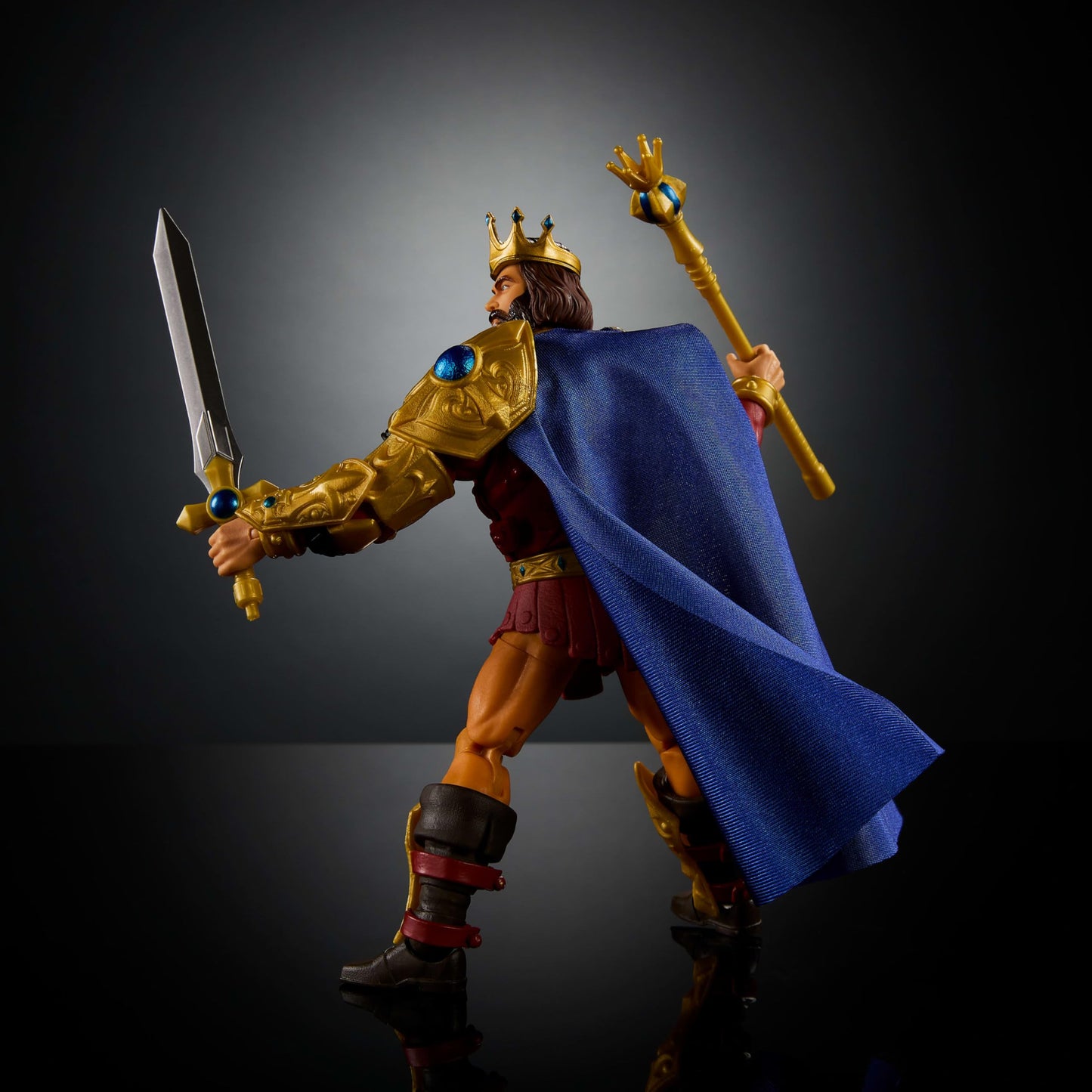 Masters of the Universe Masterverse 7-Inch King Randor Figure – Cape & Armor, 30 Articulations