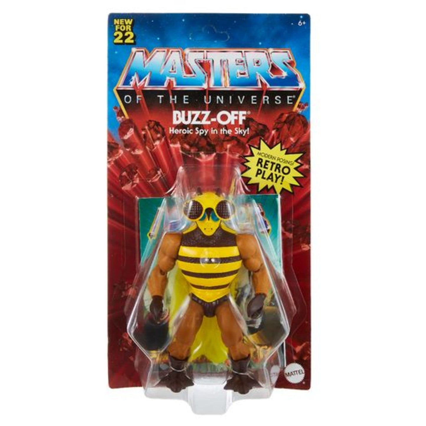 Masters of the Universe Origins Buzz-Off Action Figure – 5.5-inch Collectible MOTU with Accessory