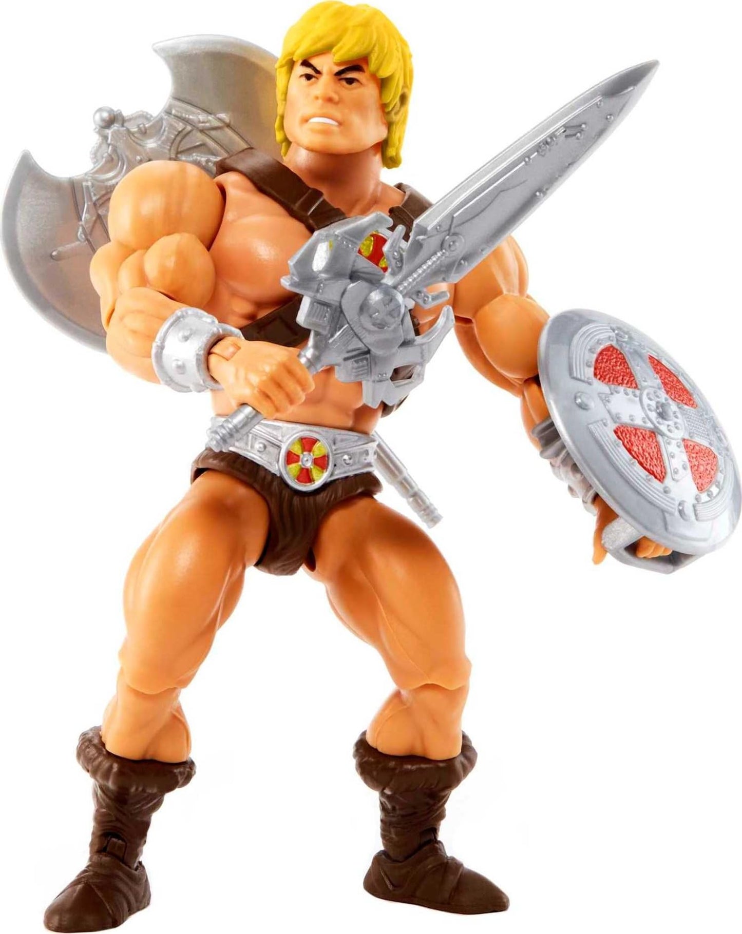 Masters of the Universe Origins He-Man Action Figure – 5.5-Inch Posable with Mini Comic