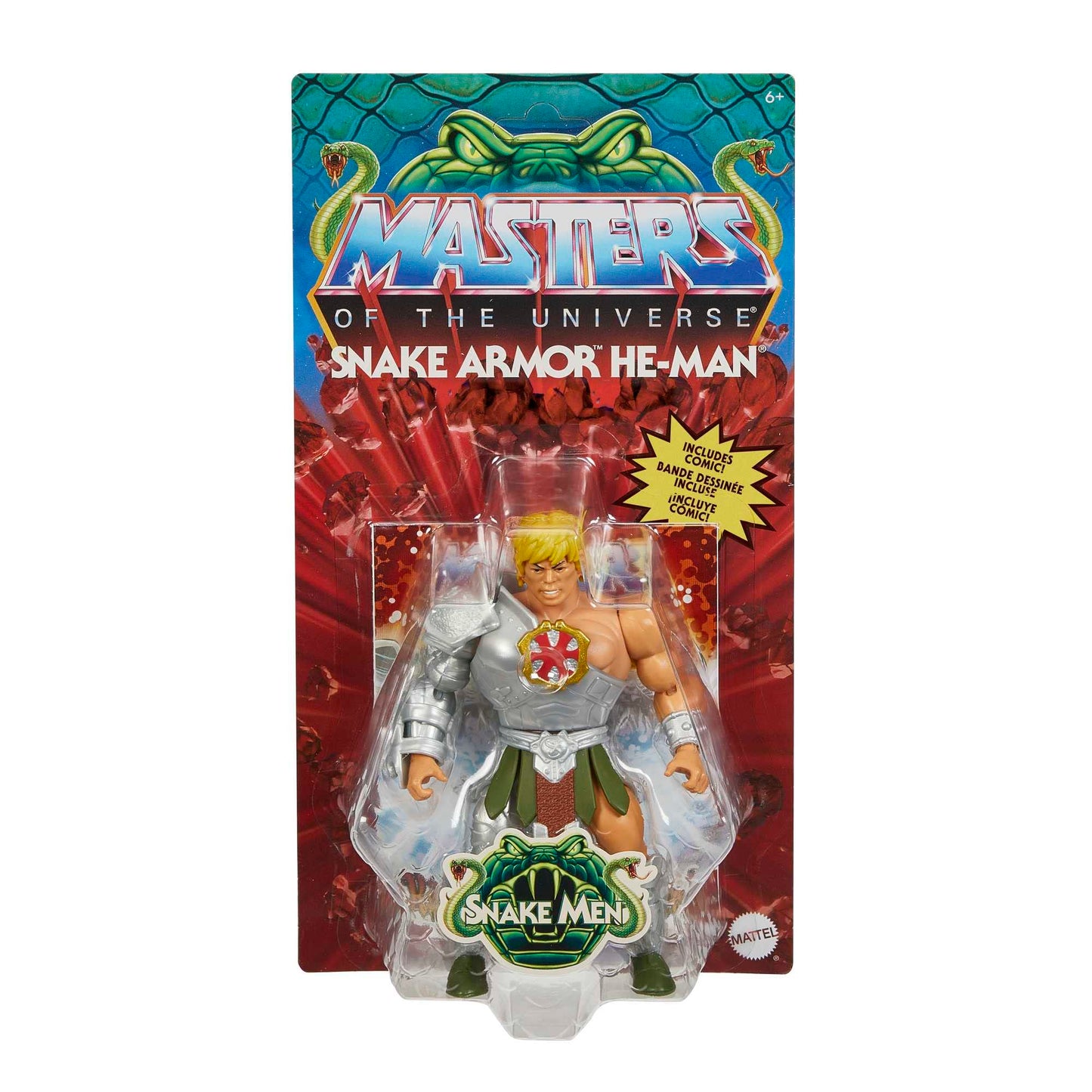 Masters of the Universe Origins Rise of the Snake Men He-Man 5.5-Inch Action Figure & Mini Comic