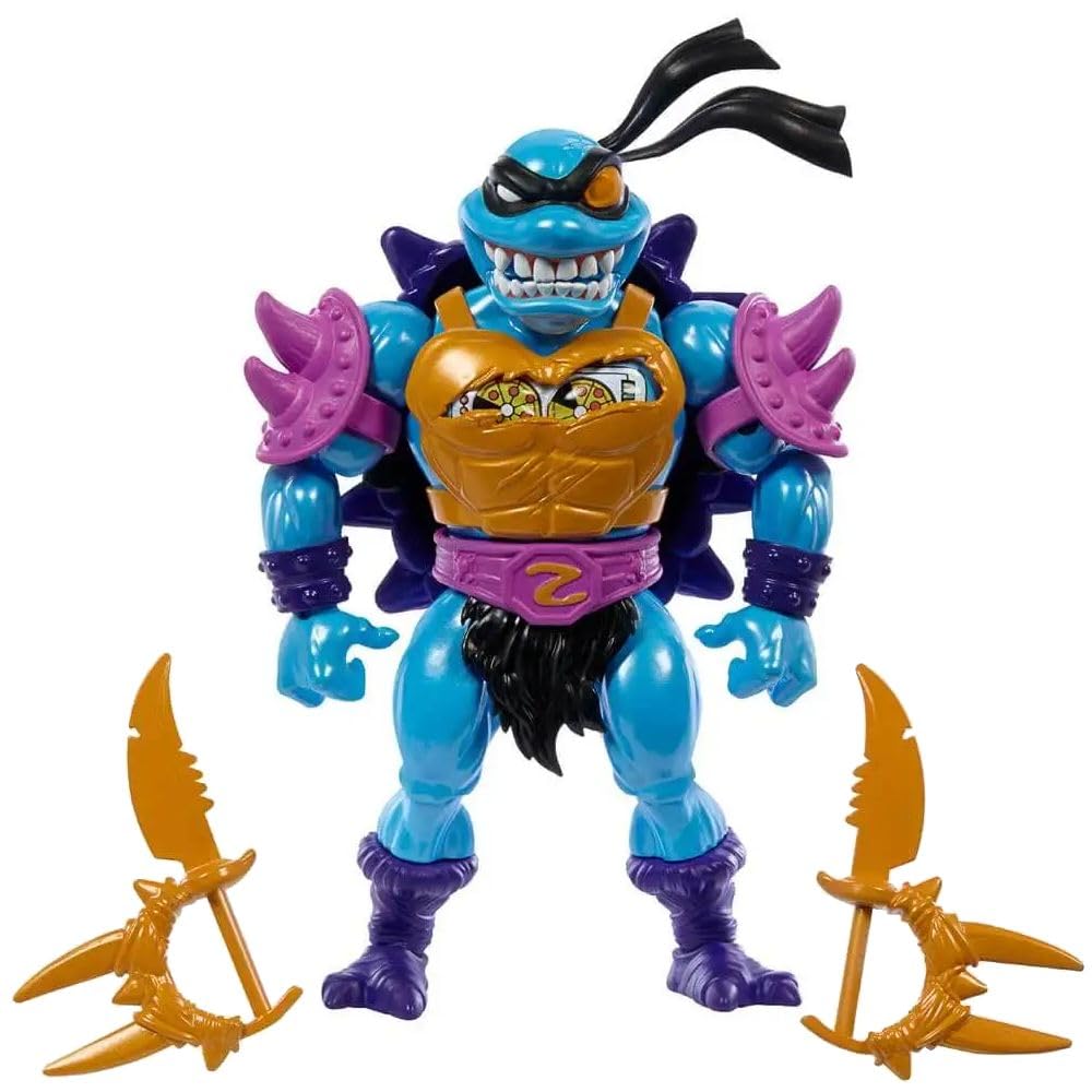 Masters of the Universe Origins Turtles of Grayskull Sla’Ker Figure – Deluxe MOTU TMNT Crossover