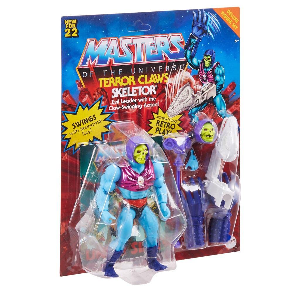 Masters of the Universe Origins Terror Claws Skeletor Action Figure – 5.5-Inch Deluxe with Swappable Parts