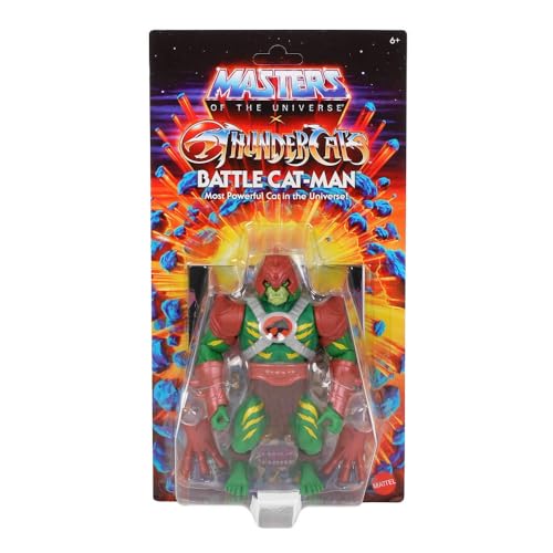 Masters of the Universe Origins x ThunderCats Battle Cat-Man Action Figure – 5.5-Inch