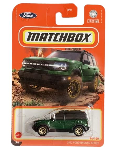 Matchbox 2022 Ford Bronco Sport 1:64 Scale – Green Die-Cast Model