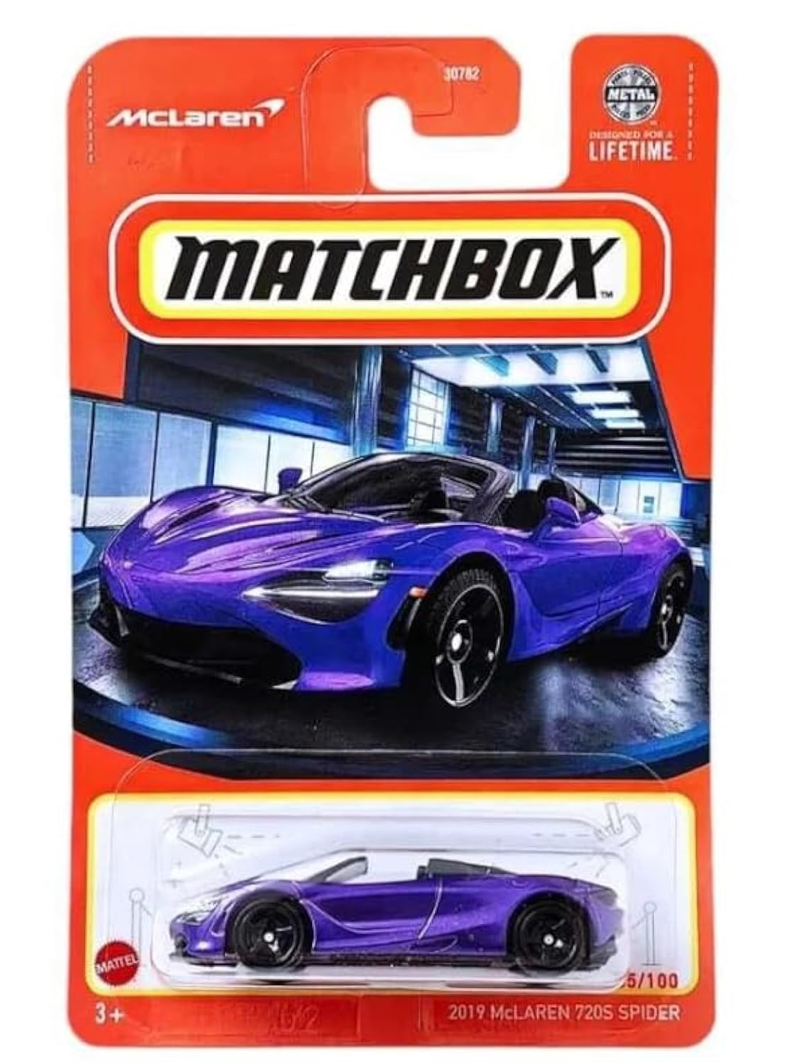 Matchbox McLaren 720S Spider 1:64 Die-Cast Model – Purple, Limited Edition 85/100 (2019)