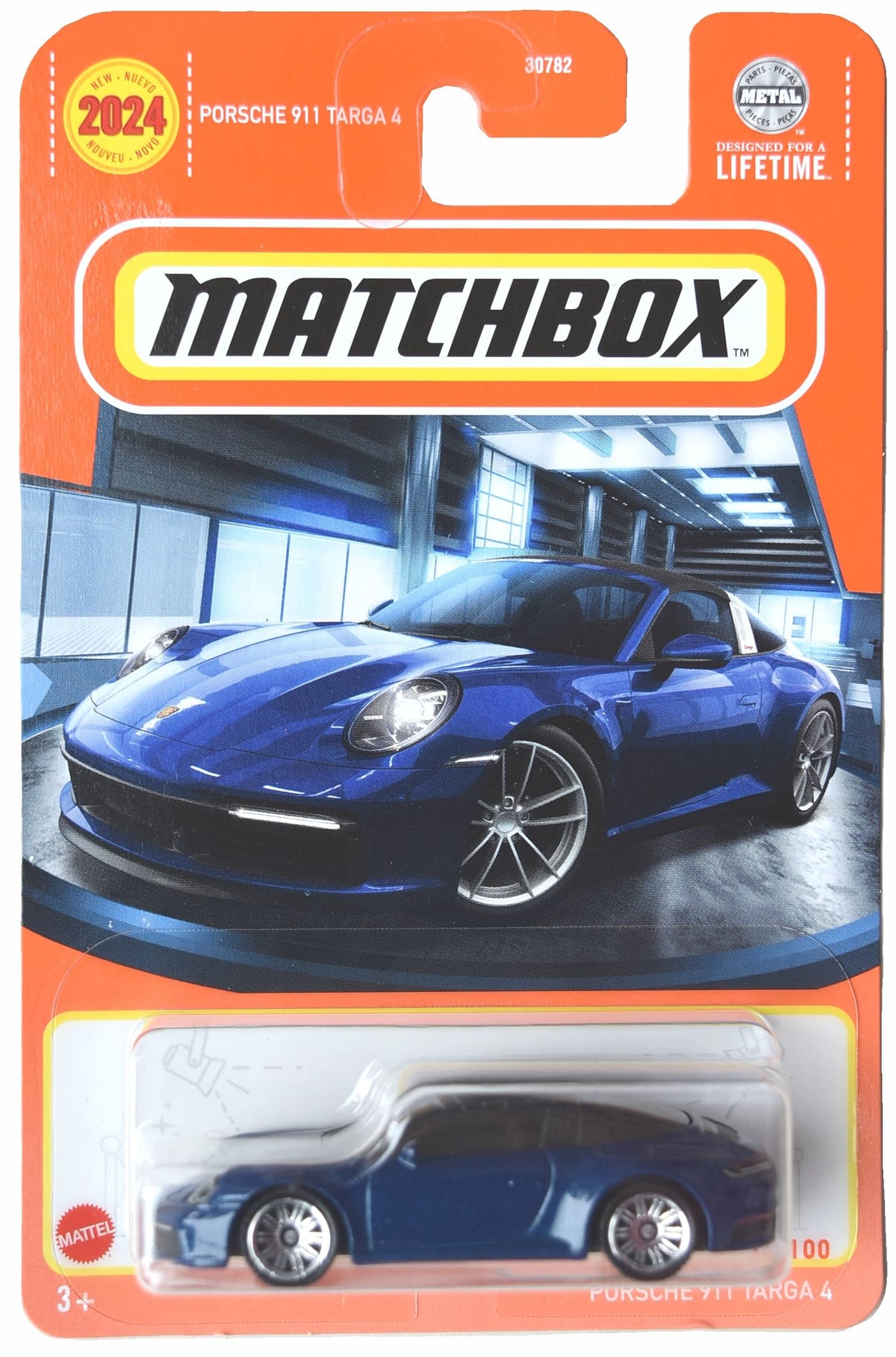 Matchbox Porsche 911 Targa 4 - Blue 60-100 | 2023 Toy Car