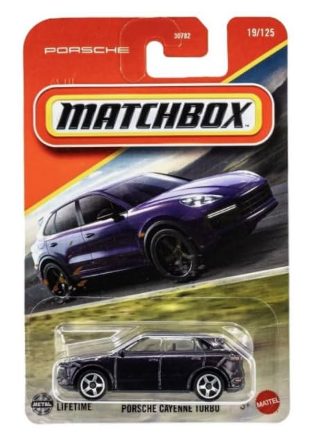 Hot Wheels Matchbox Porsche Cayenne Turbo Purple 1:64 Diecast – 19/125