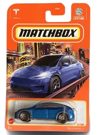 Matchbox Tesla Model Y 1:64 Die-Cast Car – Blue, Limited Edition 3/100