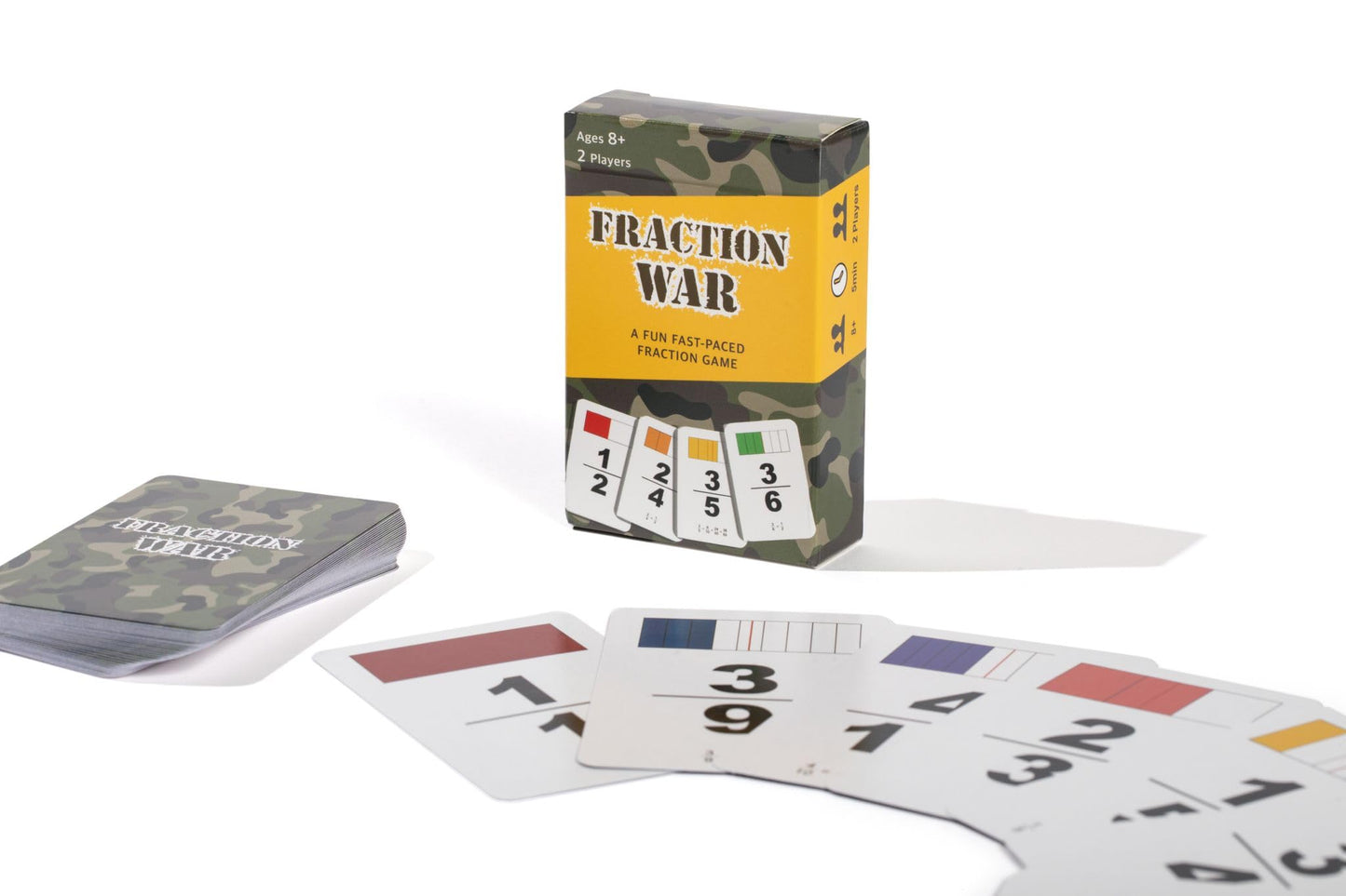 Math Magic Fraction War: Fun Card Game to Learn, Compare & Simplify Fractions for 2nd to 5th Grade | Standard Edition