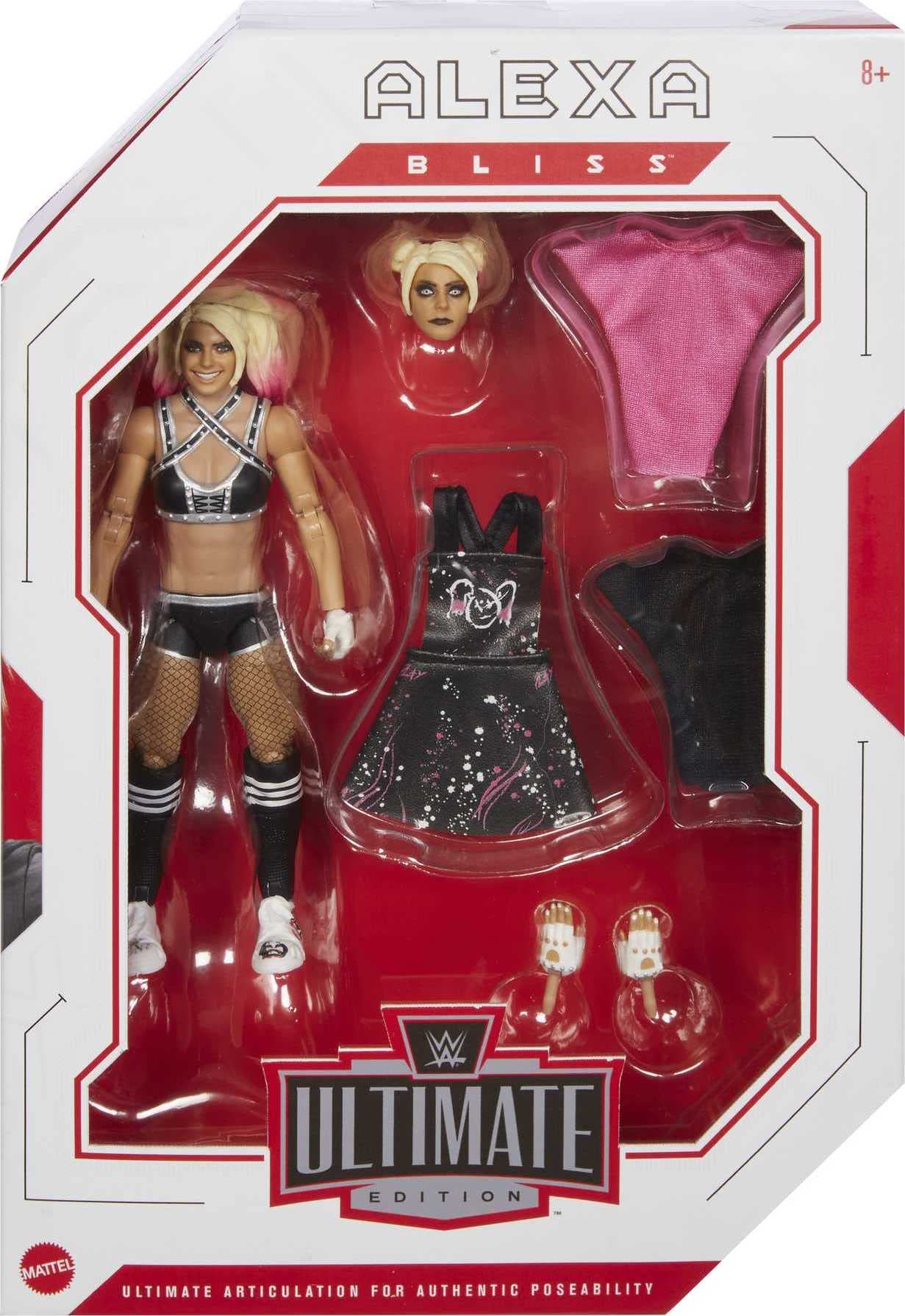 Mattel WWE Alexa Bliss Ultimate Edition Action Figure – 6-Inch Collectible, 30+ Articulation, Swappable Heads & Entrance Gear