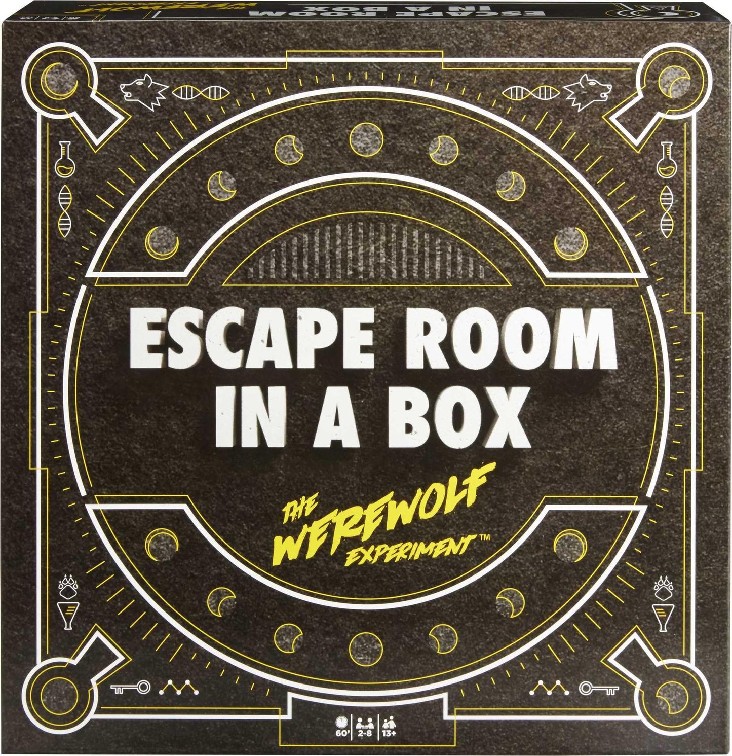 Mattel Games Escape Room in a Box: The Werewolf Experiment – Cooperative Puzzle Game for Teens & Adults, Alexa Compatible