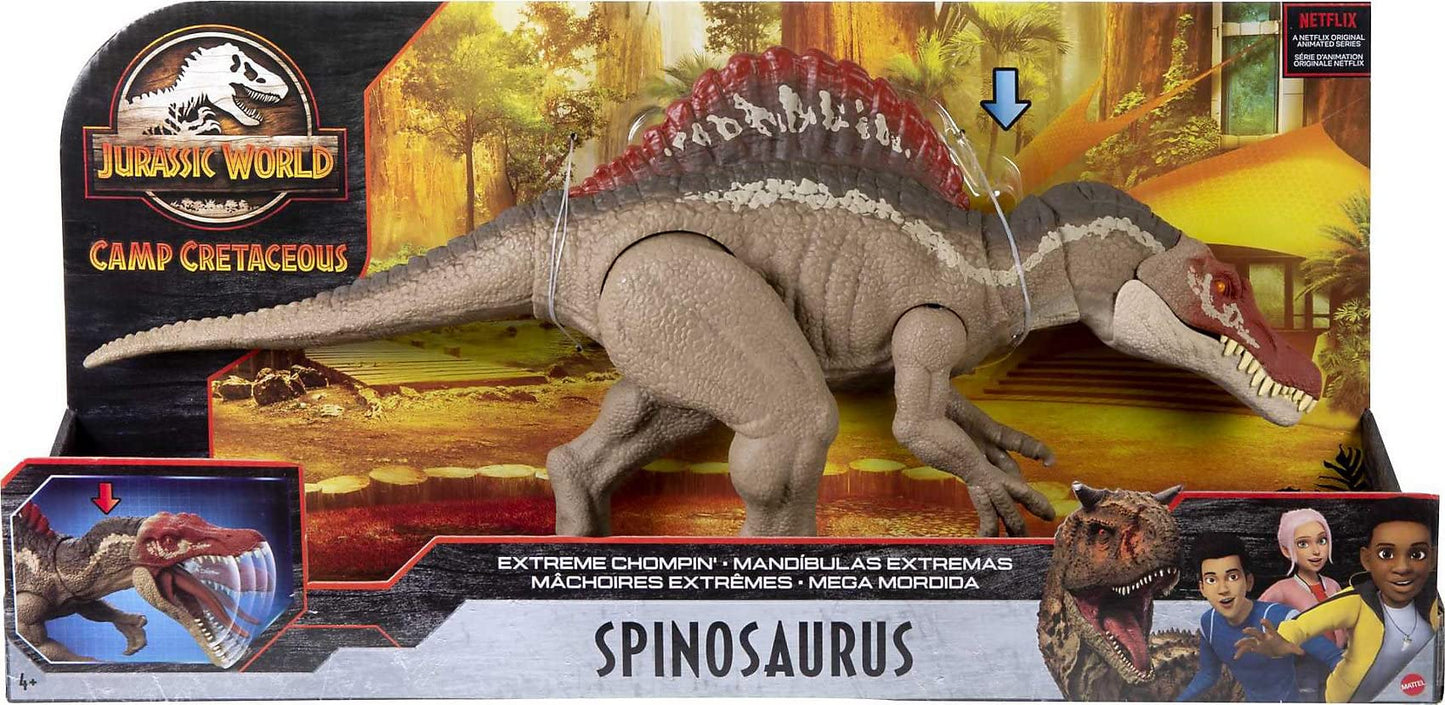 Jurassic World Extreme Chompin' Spinosaurus Dinosaur Figure | Mattel